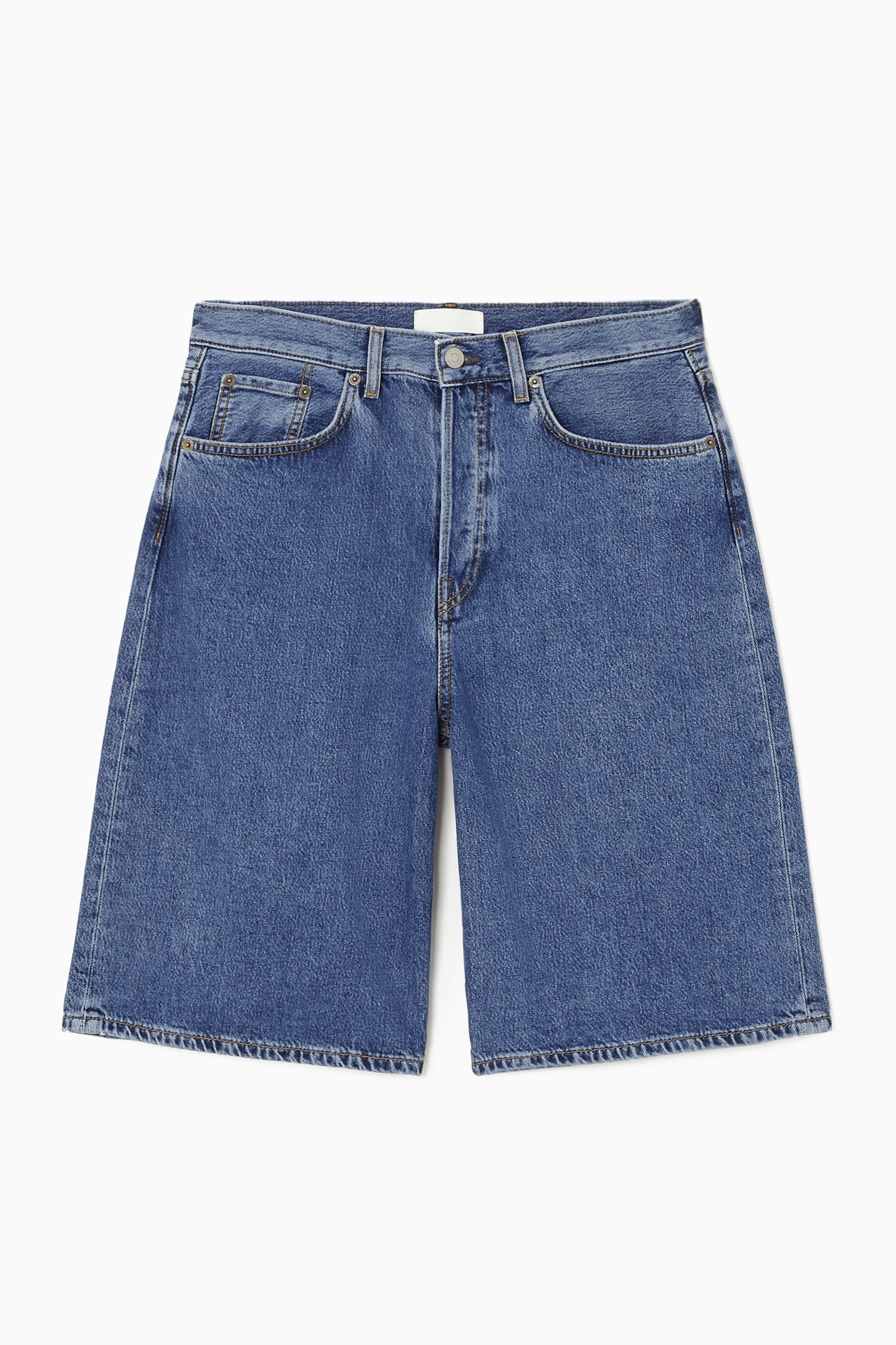 Ingrandisci l'immagine: LONGLINE DENIM SHORTS - BLUE - DONNA | H&M CH 1