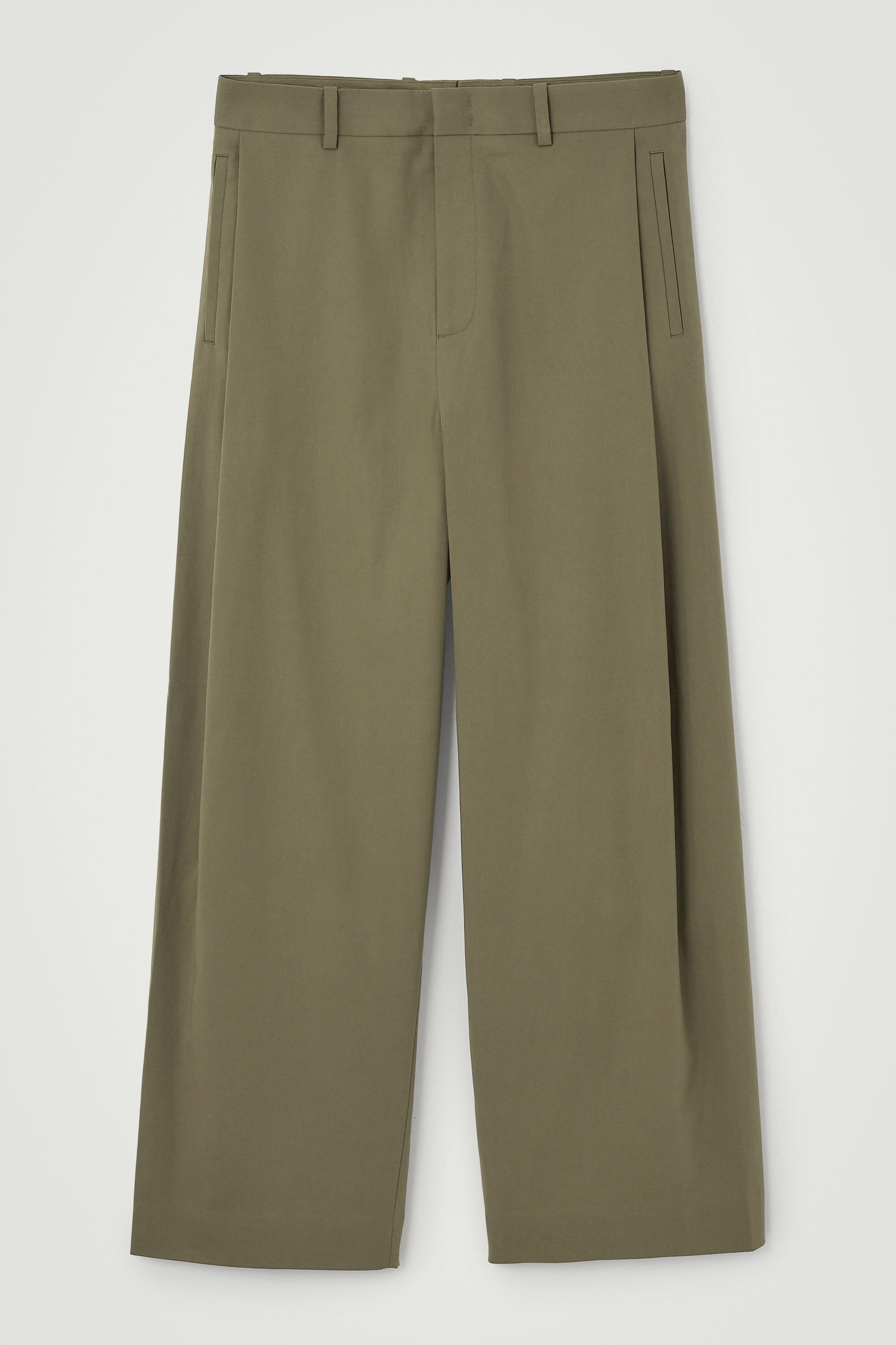 パンツ cos PLEATED WIDE-LEG COTTON TROUSERS PLEATED COTTON WIDE-LEG TROUSERS プリーツコットンワイド