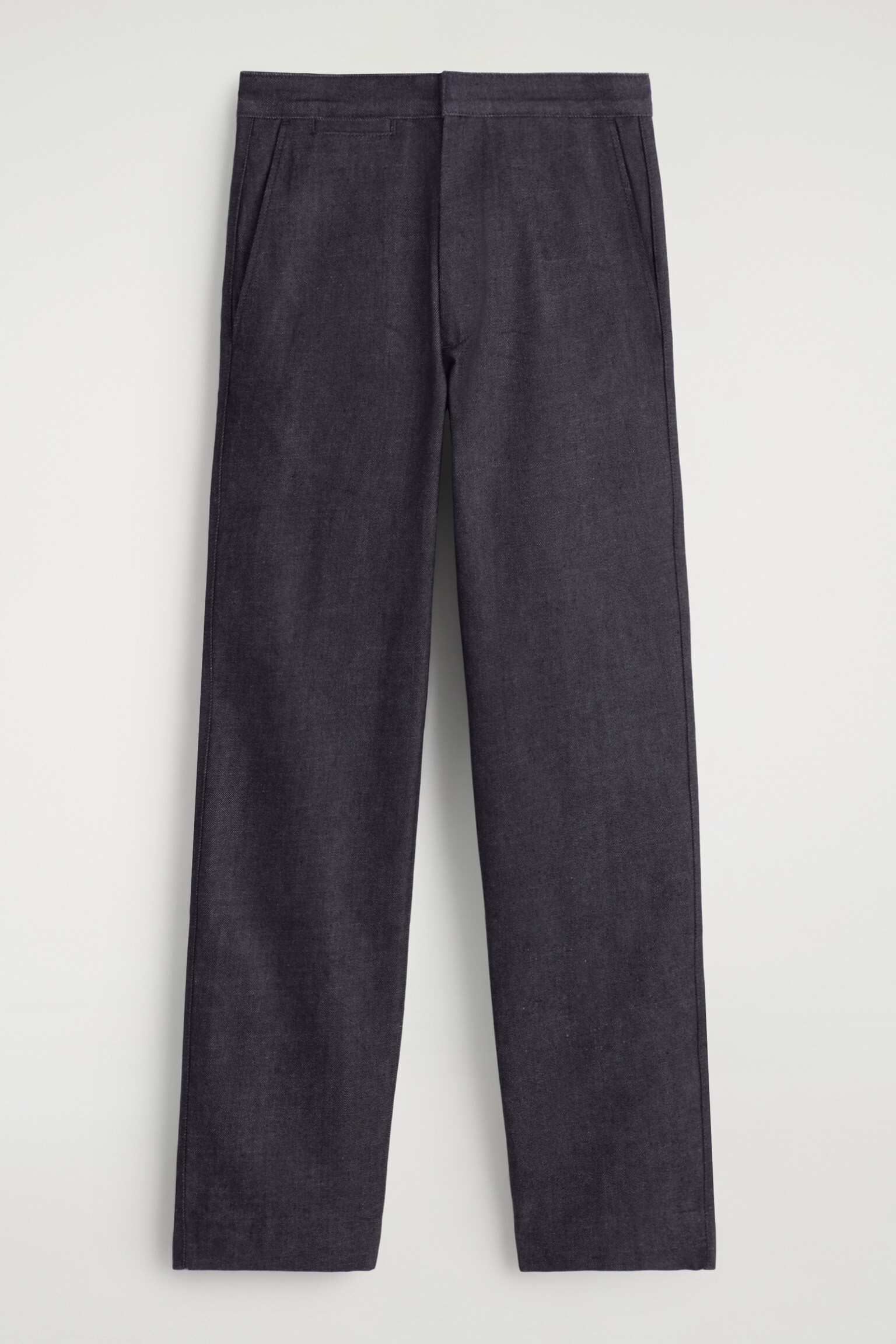 PANTALONI A GAMBA DRITTA IN DENIM - BLU SCURO - 2
