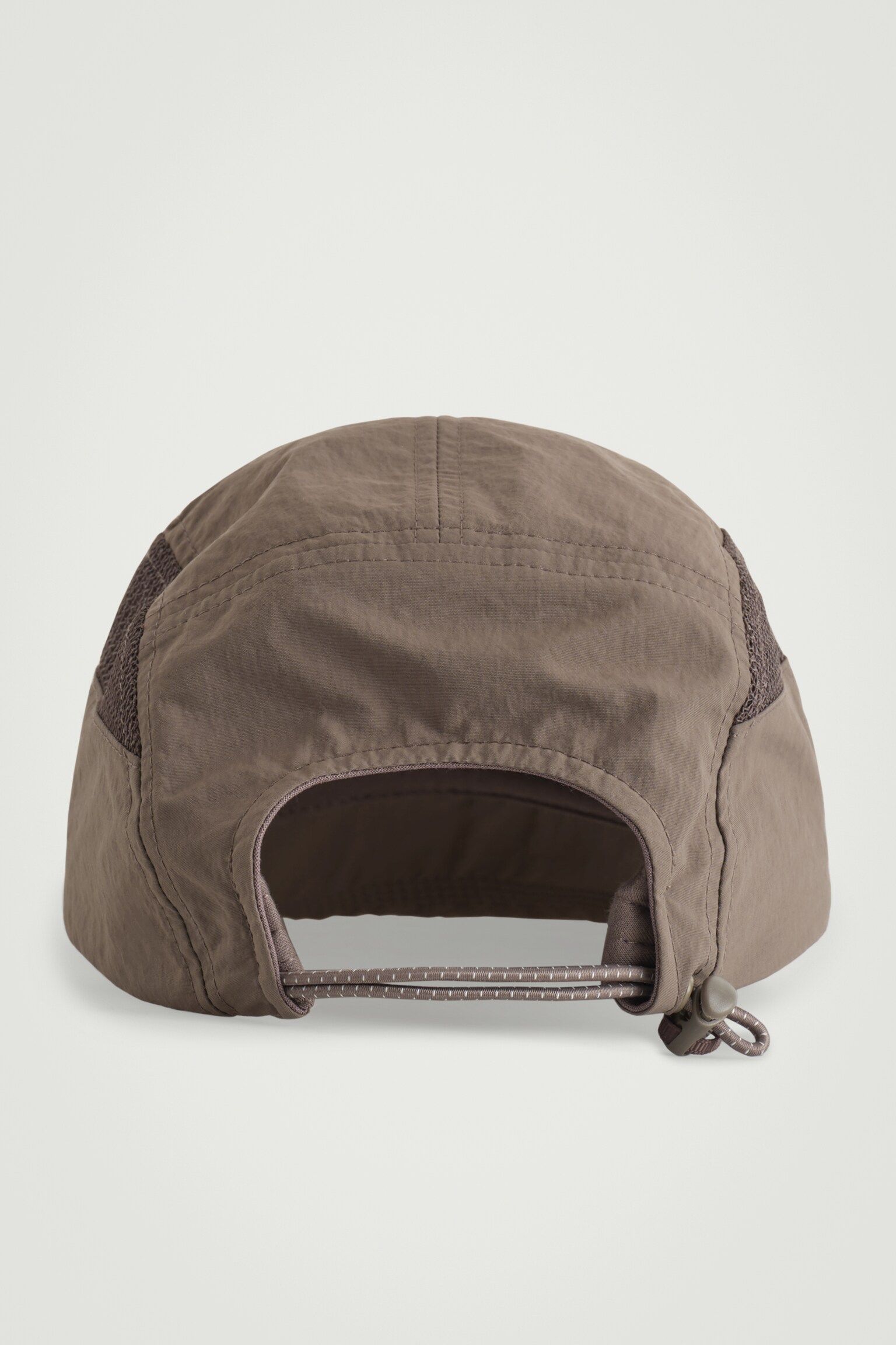 MESH-PANELLED NYLON CAP - MOLE/BLACK - 3