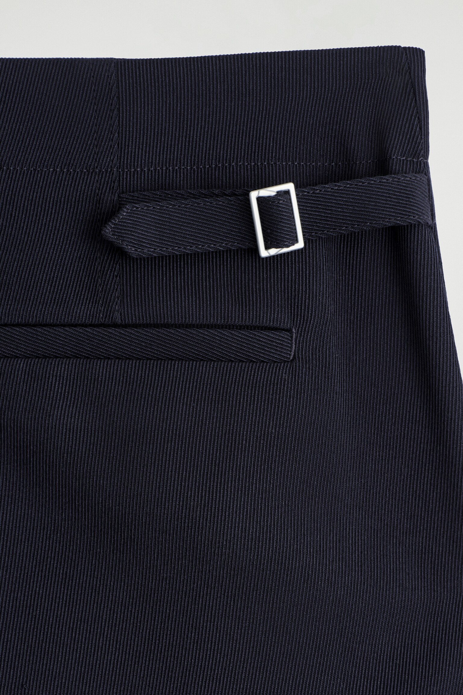PLEATED WOOL-BLEND STRAIGHT-LEG TROUSERS - NAVY - 3