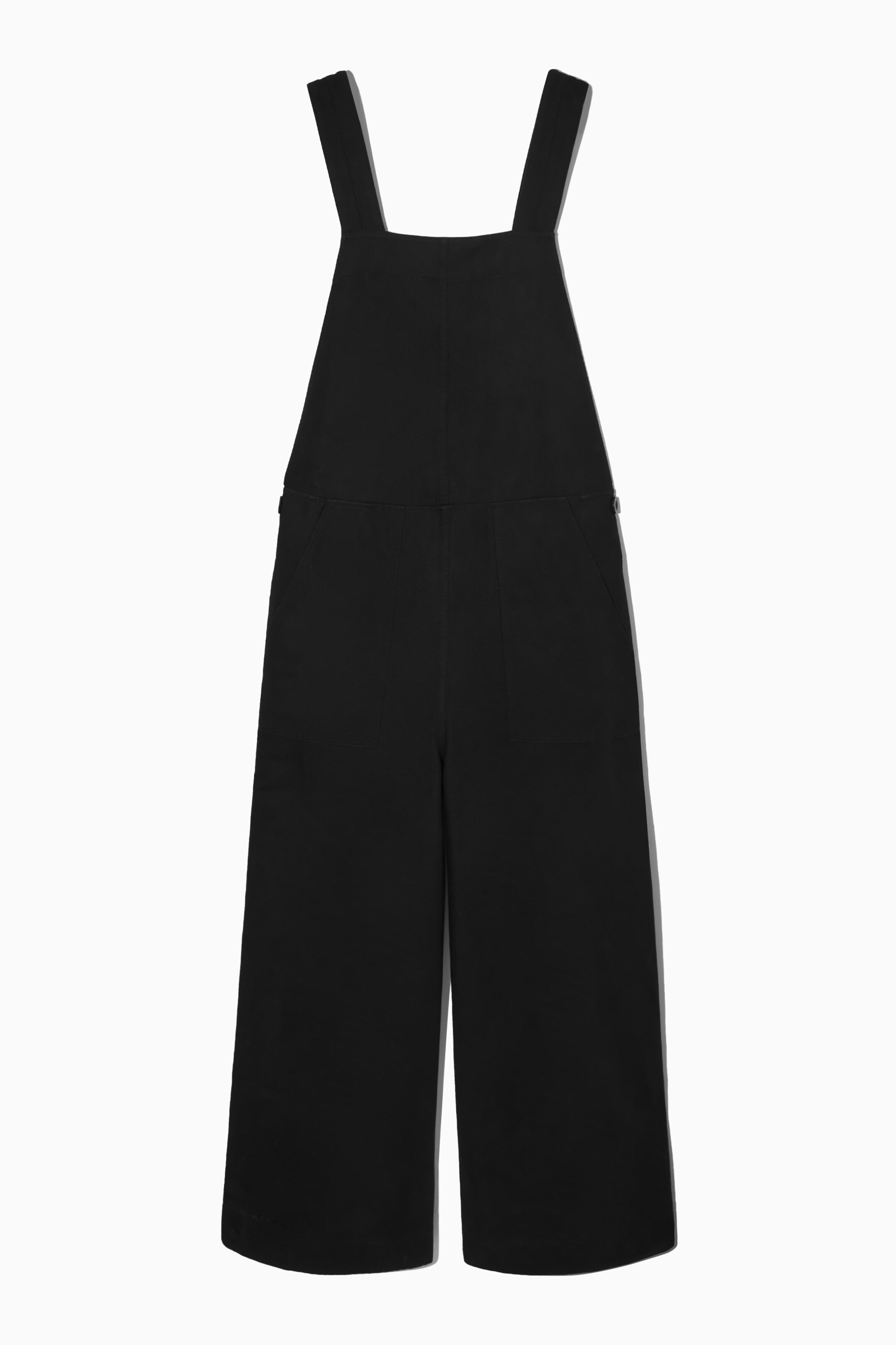 Größeres Bild anzeigen: LATZHOSE MIT WEITEM BEIN - SCHWARZ - Ladies | H&M AT 1