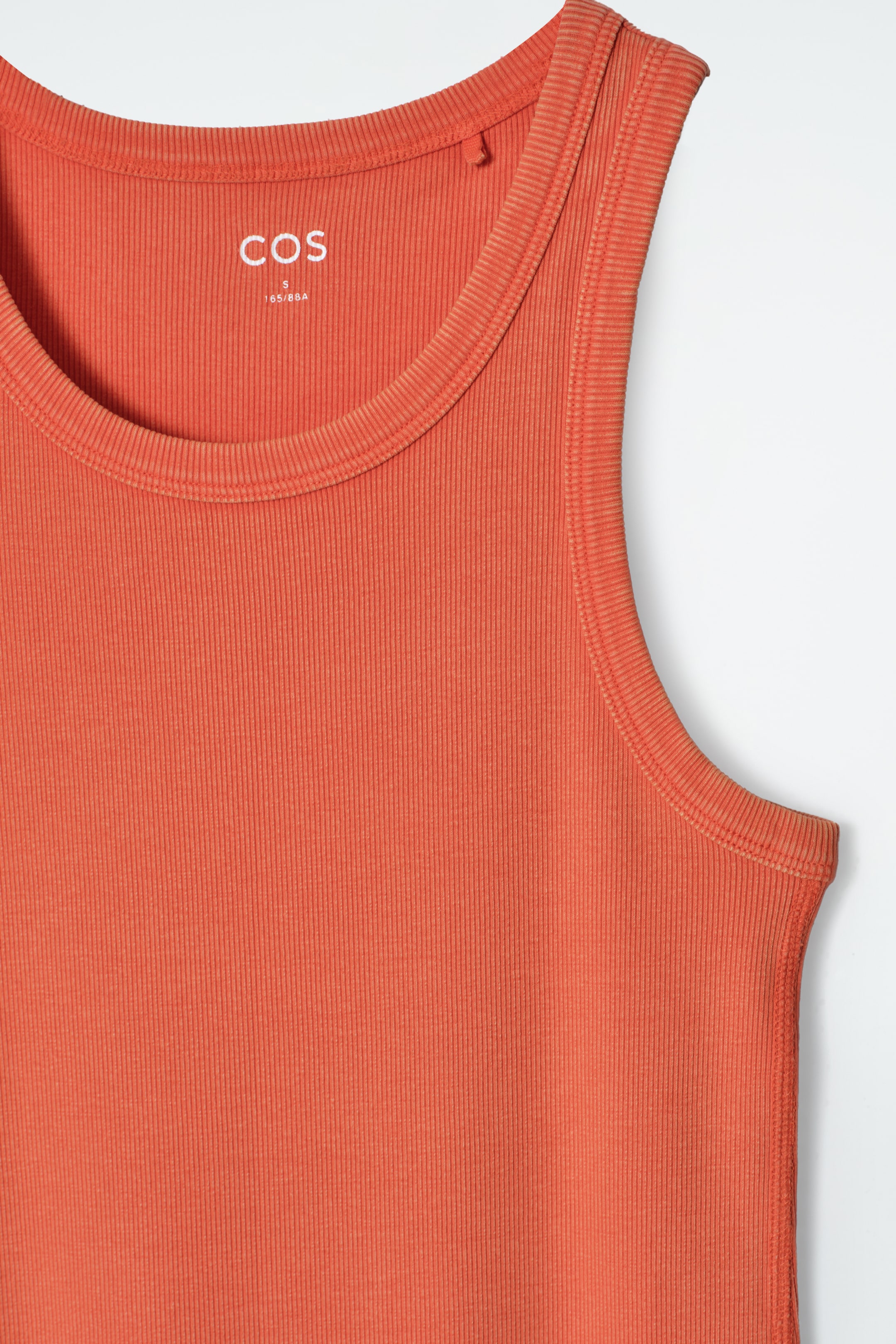 Agrandir l'image: ROBE MOULANTE CÔTELÉE - ORANGE - FEMME | H&M FR 7