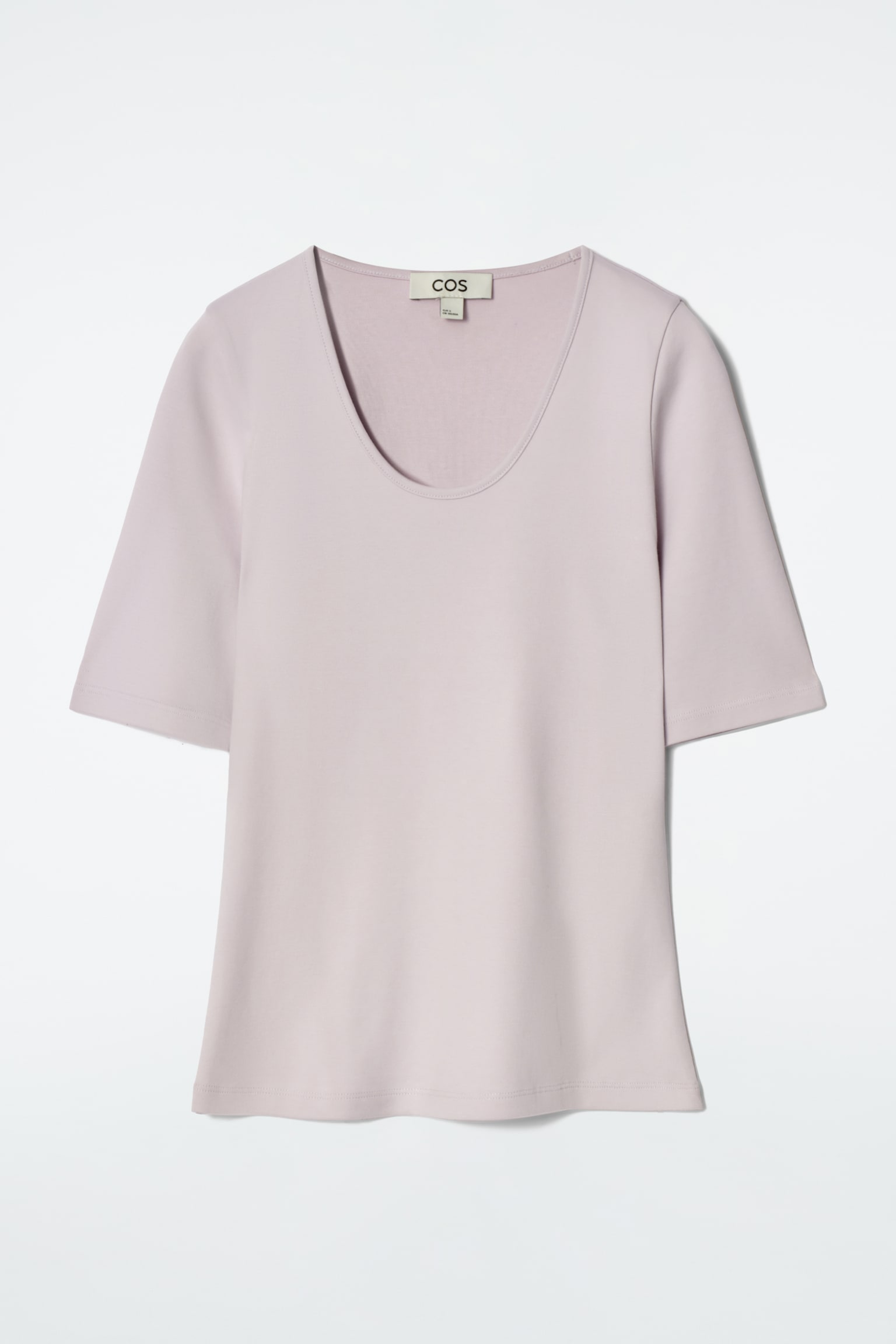 CAMISETA DE ALGODÓN CON CUELLO REDONDO - VIOLETA/CRUDO/NEGRO - 2
