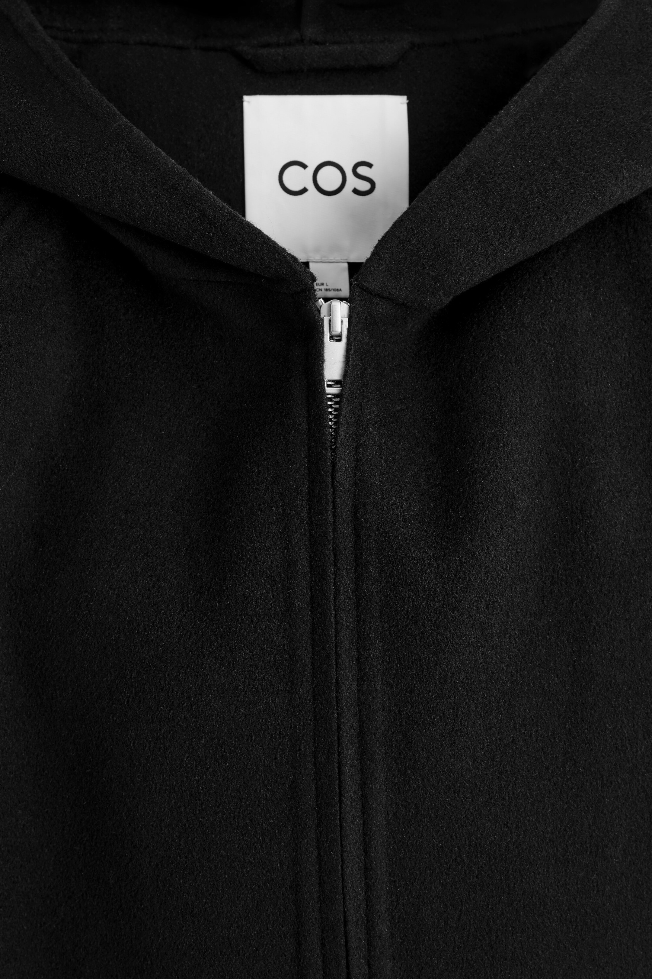 Grösseres Bild ansehen: KAPUZENJACKE AUS DOUBLEFACE-WOLLE - SCHWARZ - HERREN | H&M CH 7