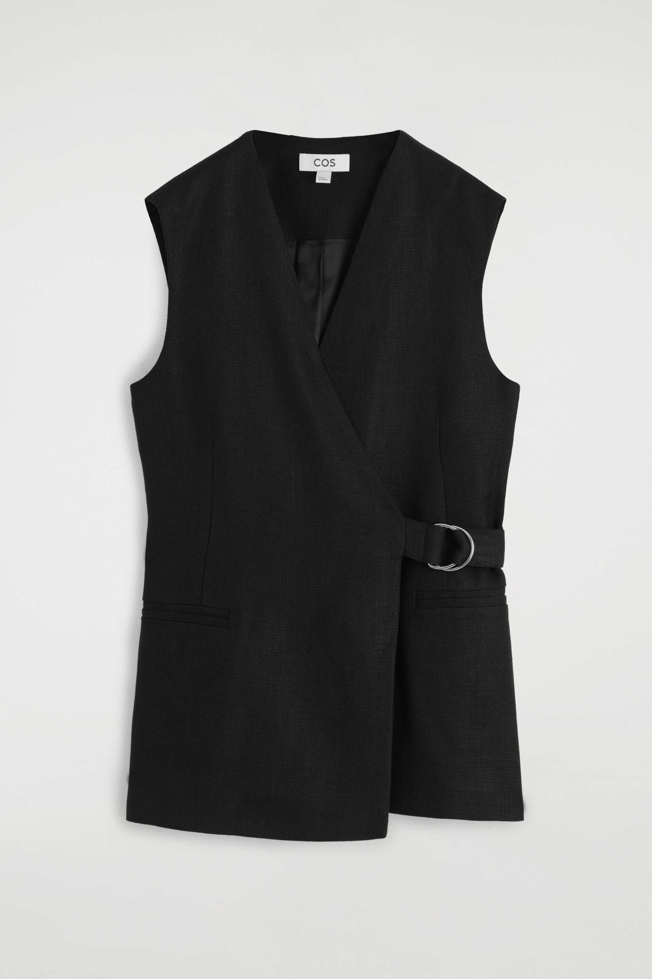 Visualizza immagine più grande: GILET A PORTAFOGLIO CON CINTURA - NERO - DONNA | H&M IT 6