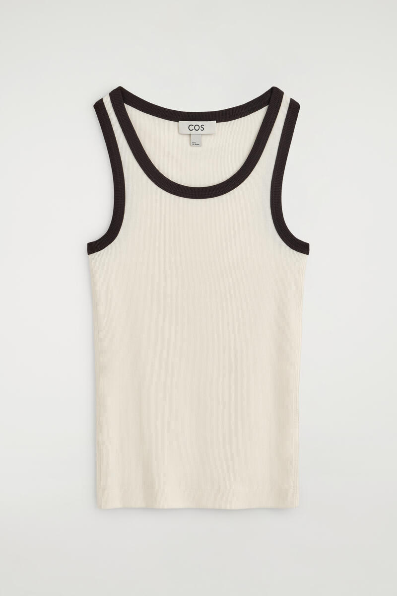 Ribbed Cotton Tank Top
