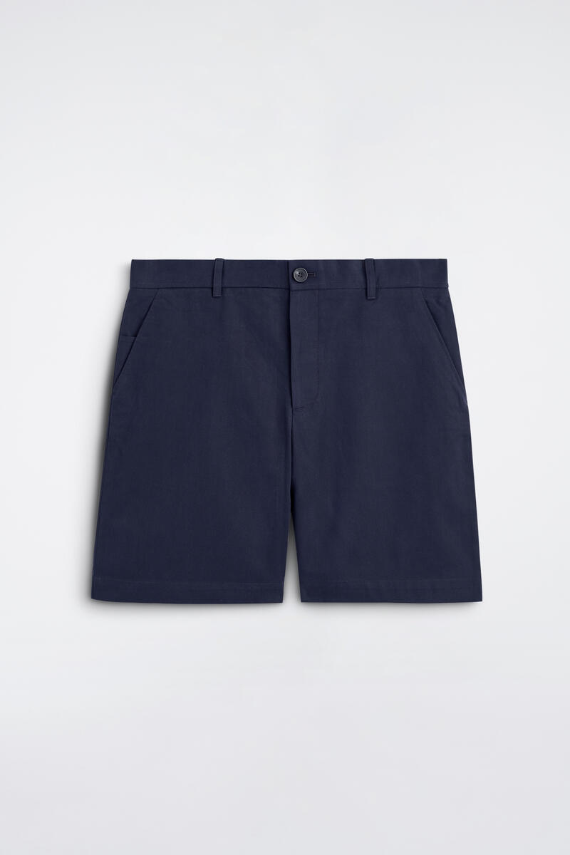 Cotton Straight-Leg Chino Shorts
