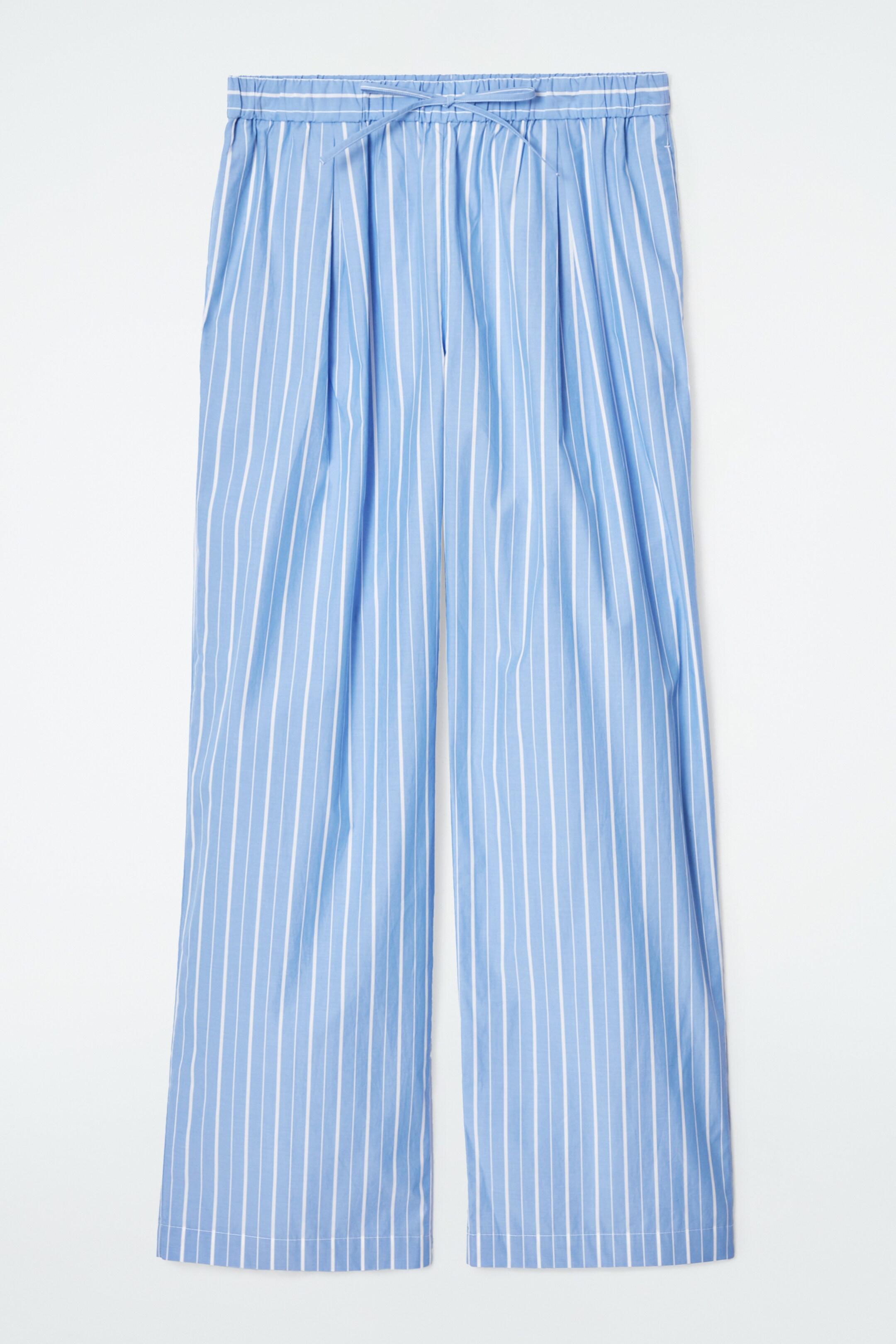 Se større billede: NÅLESTRIBEDE PYJAMASBUKSER I BOMULD - BLÅ / NÅLESTRIBET - DAME | H&M DK 1