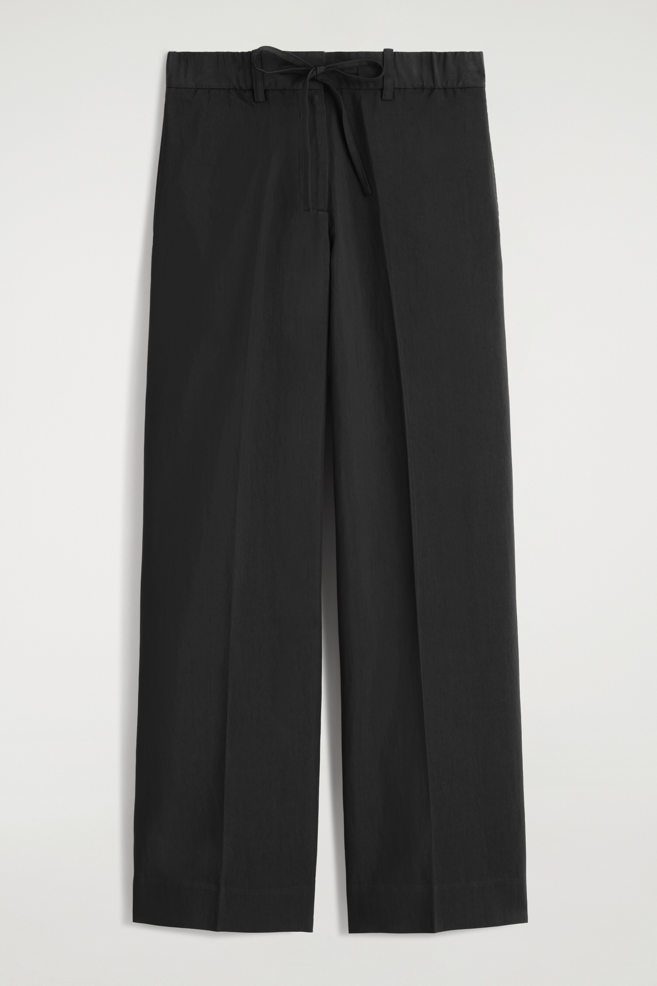Agrandir l'image: PANTALON FLUIDE À TAILLE AJUSTABLE - NOIR - FEMME | H&M FR 5