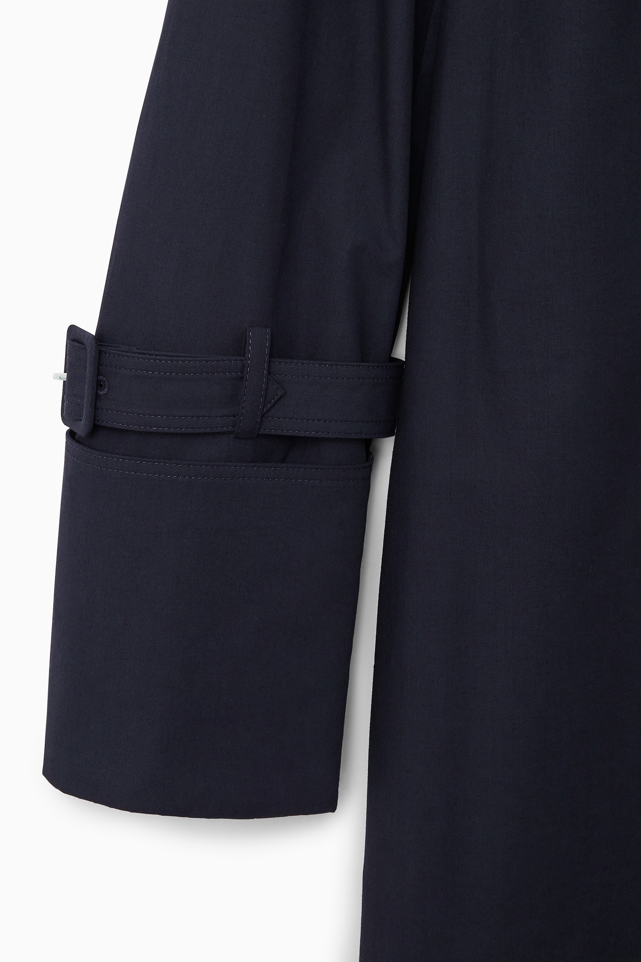 View larger image: BUCKLED-CUFF SHIRT DRESS - NAVY - Ladies | H&M GB 3