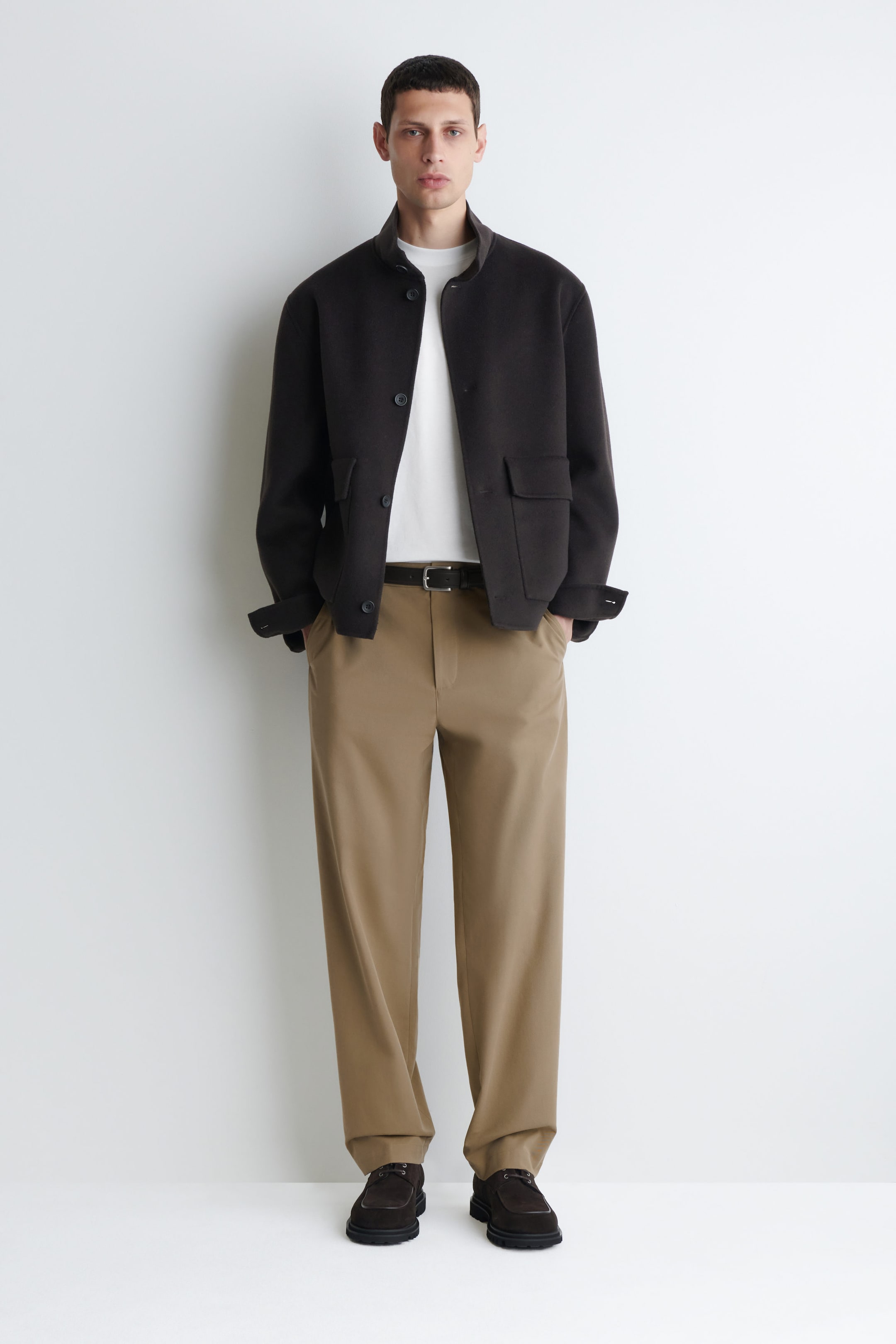 COTTON STRAIGHT-LEG CHINOS