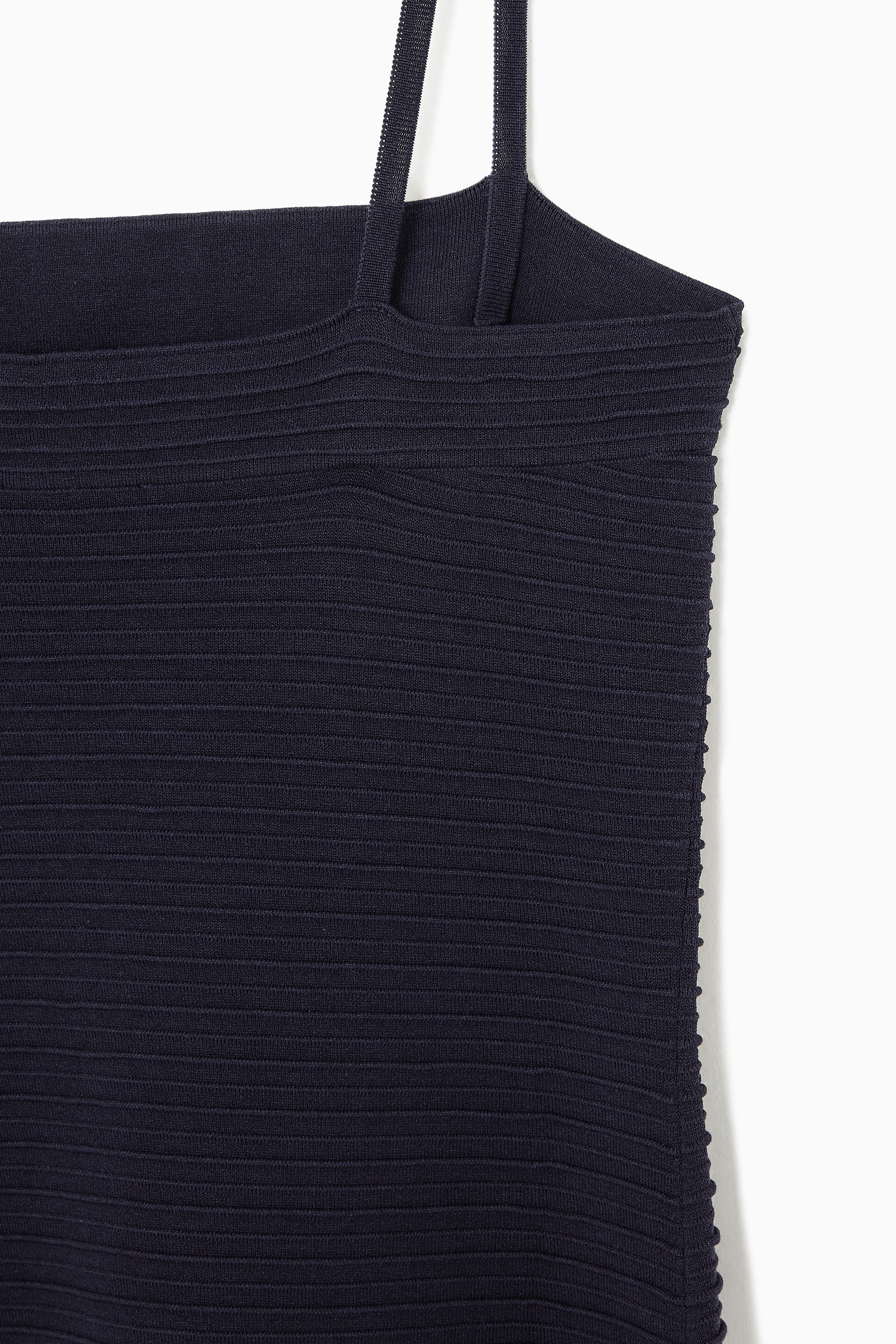 chinese dress ladies COS Pleated Knitted Maxi Dress Navy  The Dress Nook