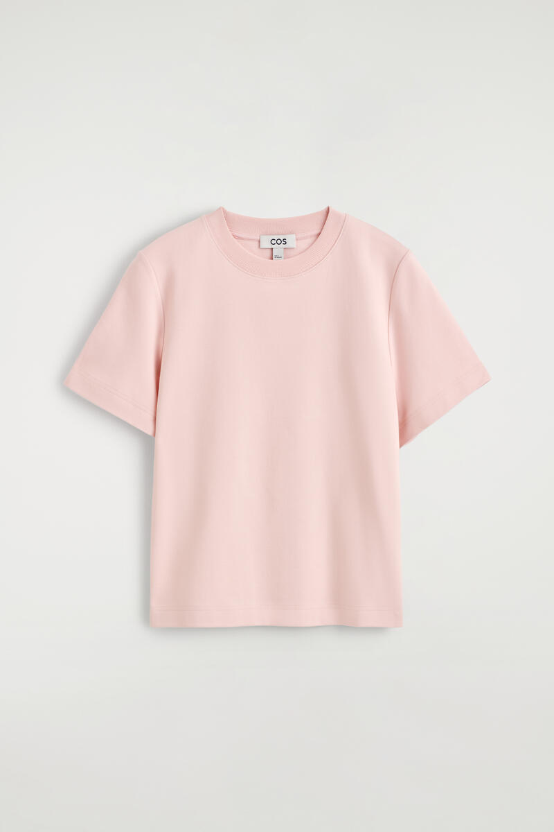 COS Clean Cut T-Shirt Pink Women's Extra Large