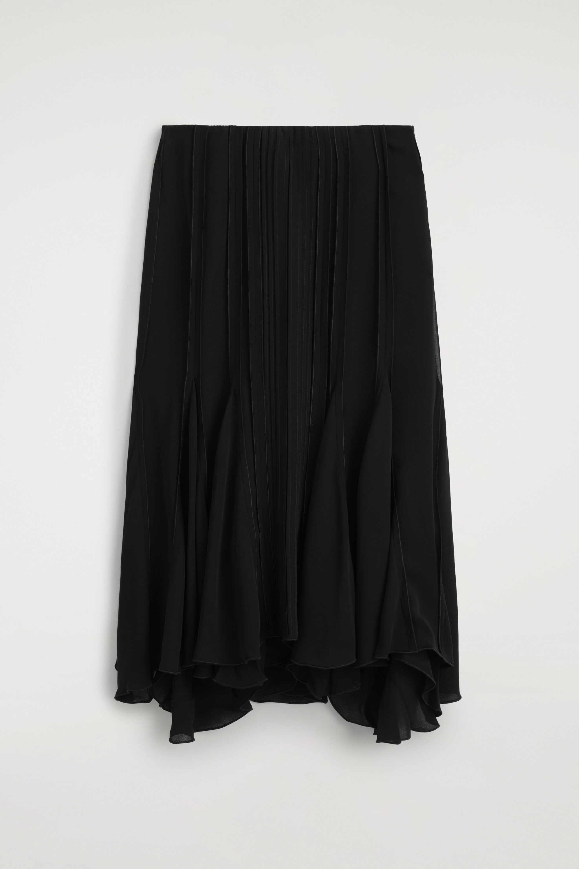 VOLUMINOUS PLEATED MIDI SKIRT thumbnail 6