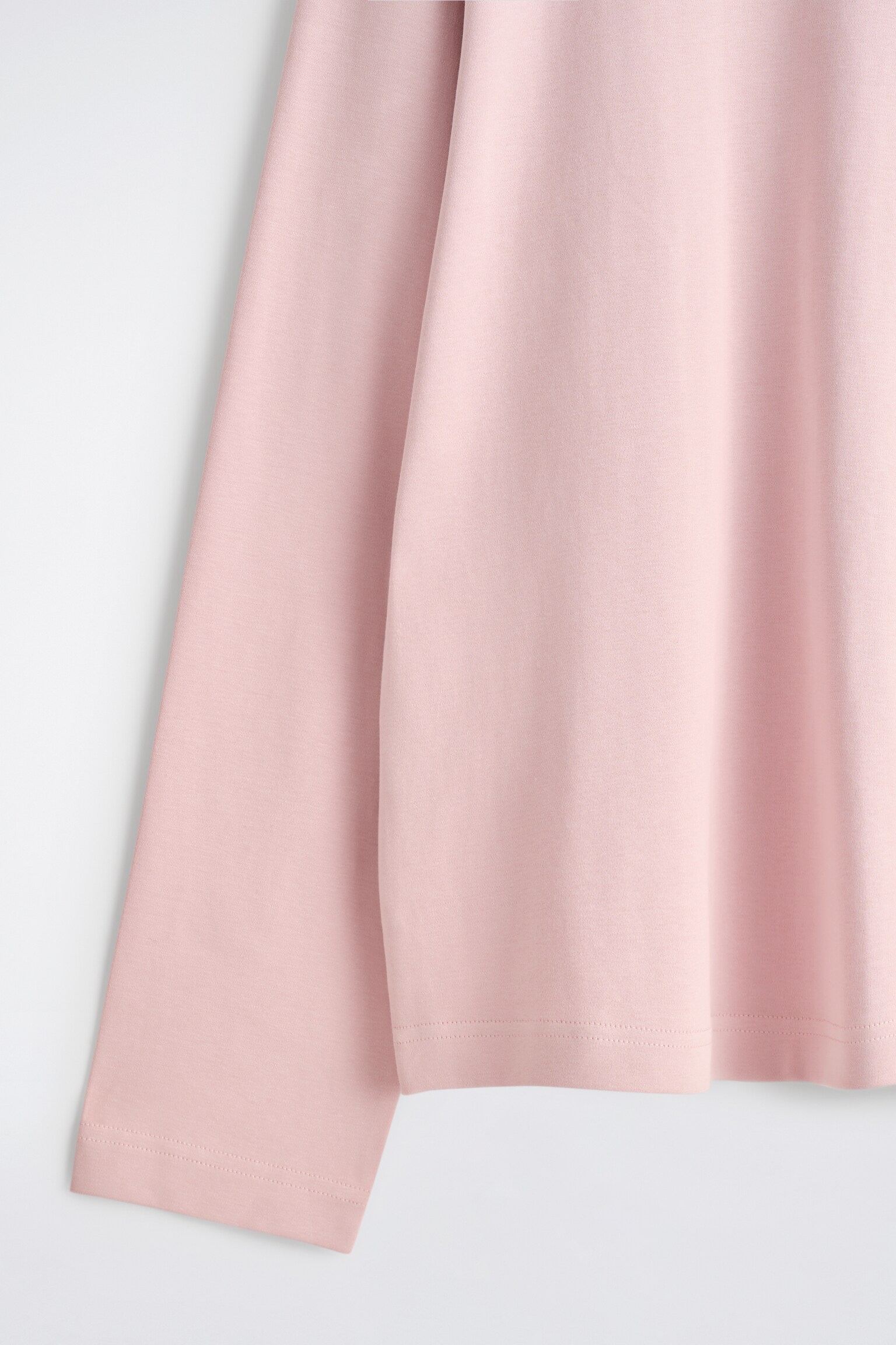 RELAXED JERSEY INTERLOCK LONG-SLEEVED T-SHIRT - LIGHT PINK/WHITE/BLACK/LIGHT BLUE - 6