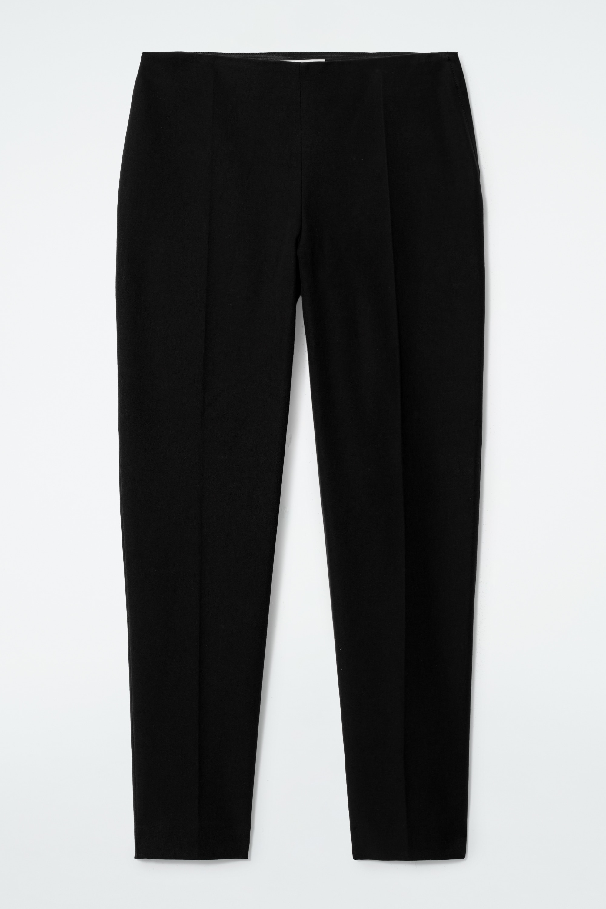 PANTALONI SLIM CROPPED - NERO/MARRONE