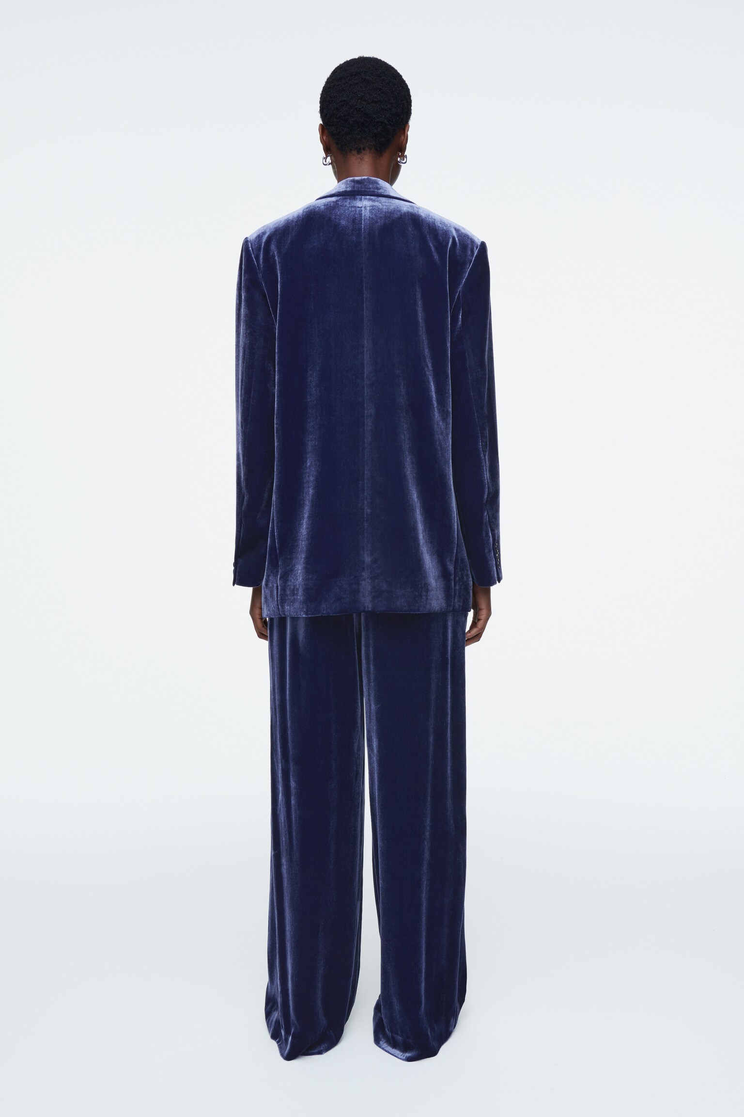 SAMTBLAZER AUS SEIDEN-MIX - Blau - 6