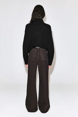 DIAL WIDE-LEG JEANS — BROWN 9