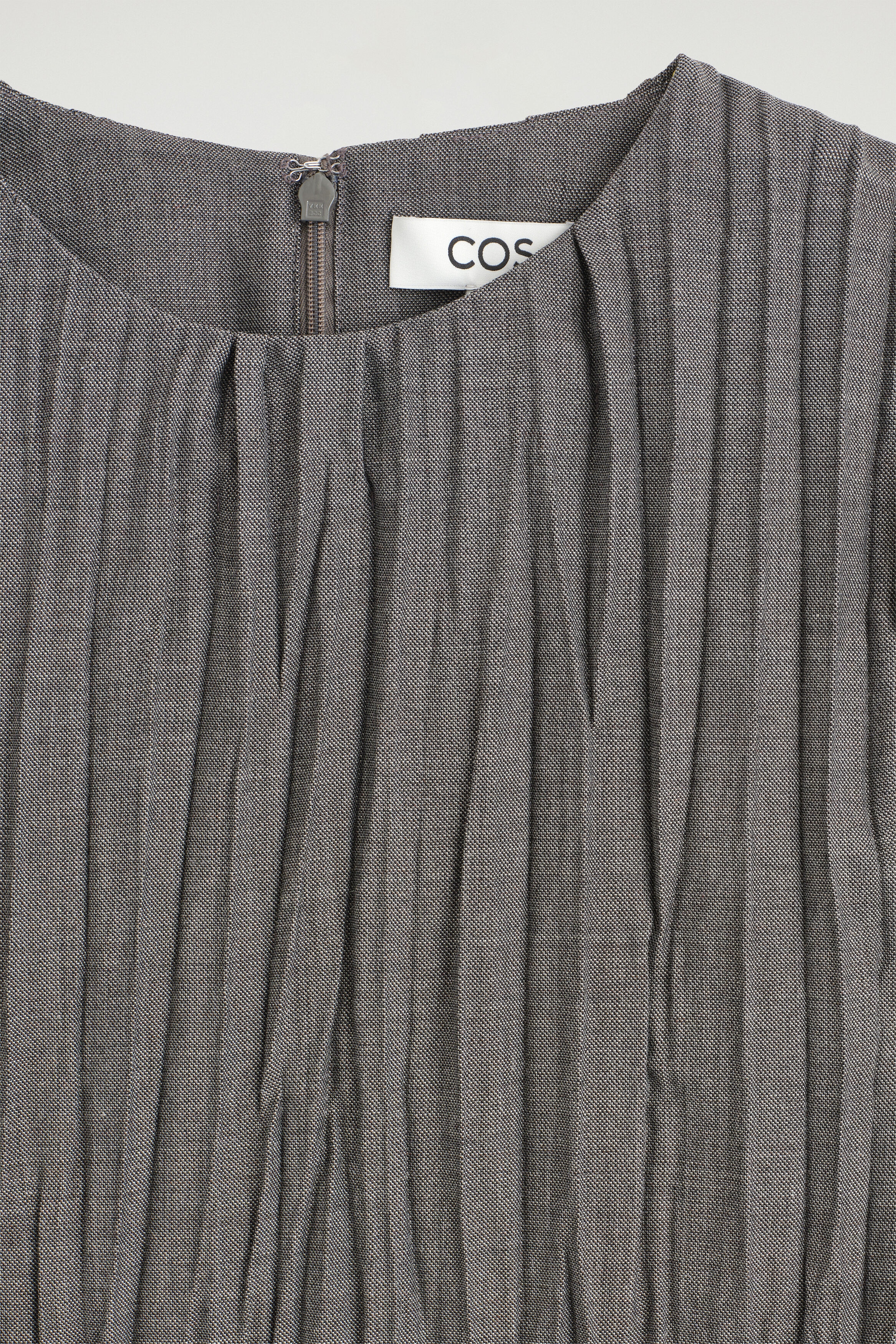 CRUSHED-PLEAT MIDI DRESS thumbnail 7