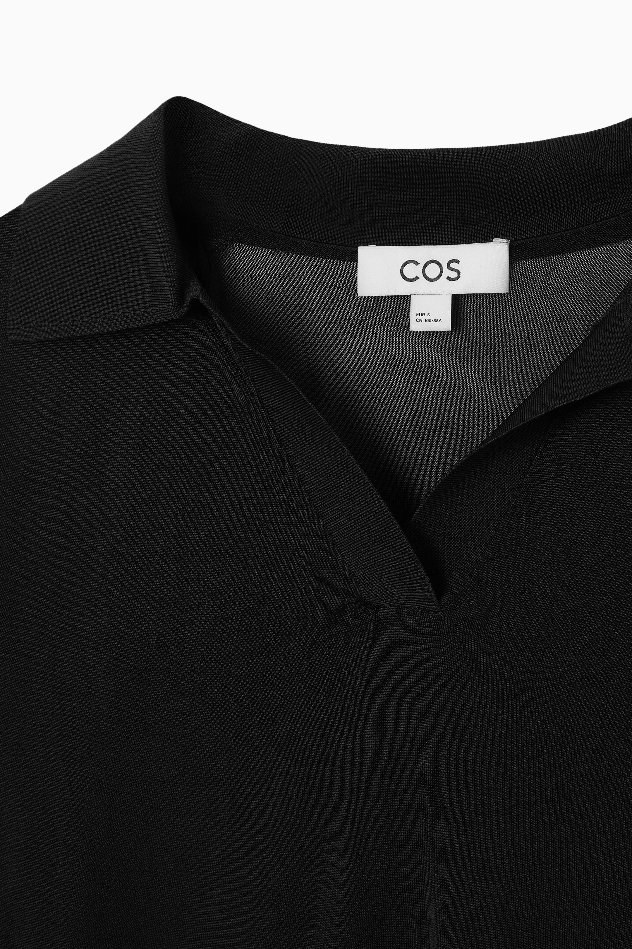 Ingrandisci l'immagine: OVERSIZED POLO SHIRT - BLACK - DONNA | H&M CH 2