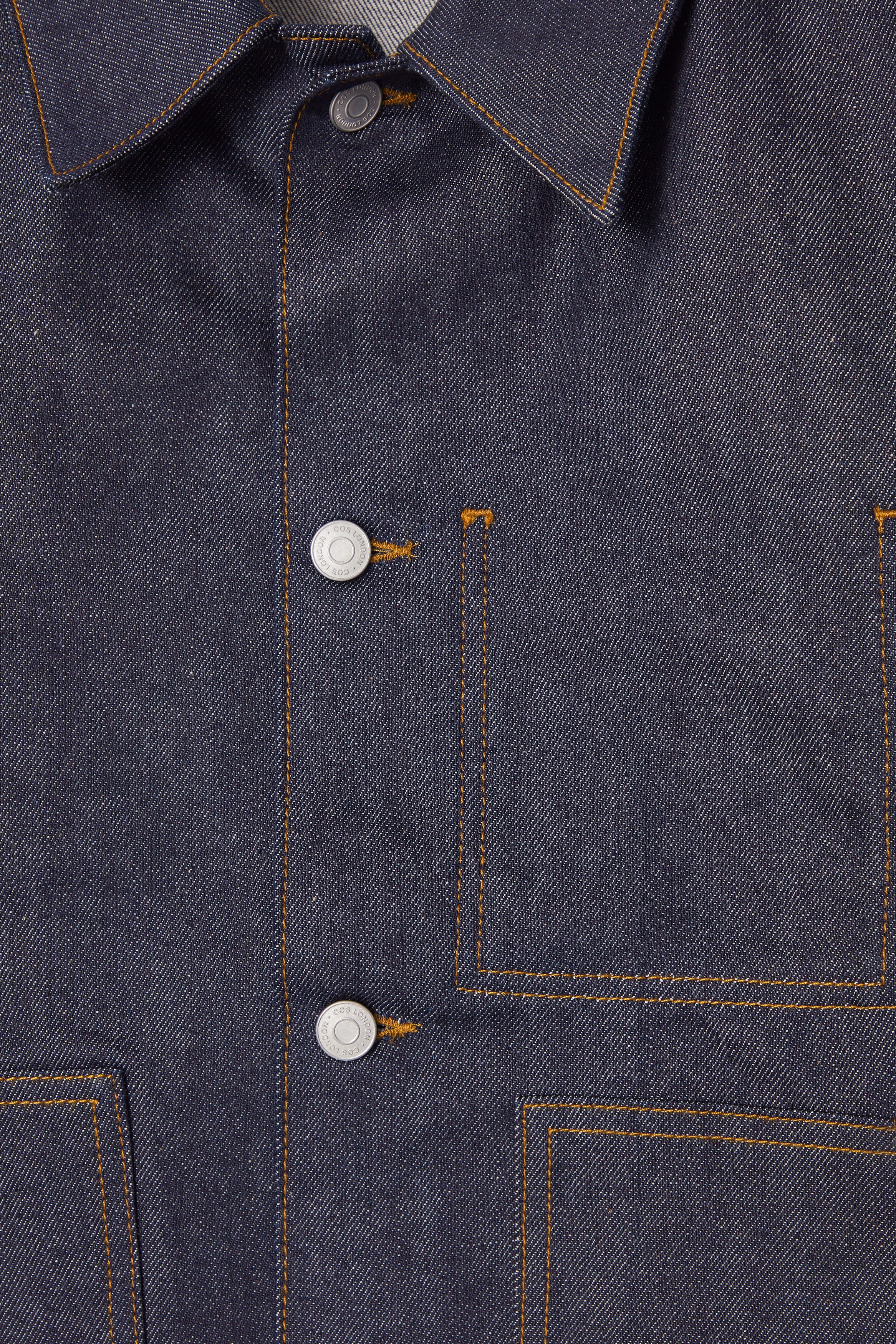 RELAXED DENIM JACKET - RAW INDIGO | COS US