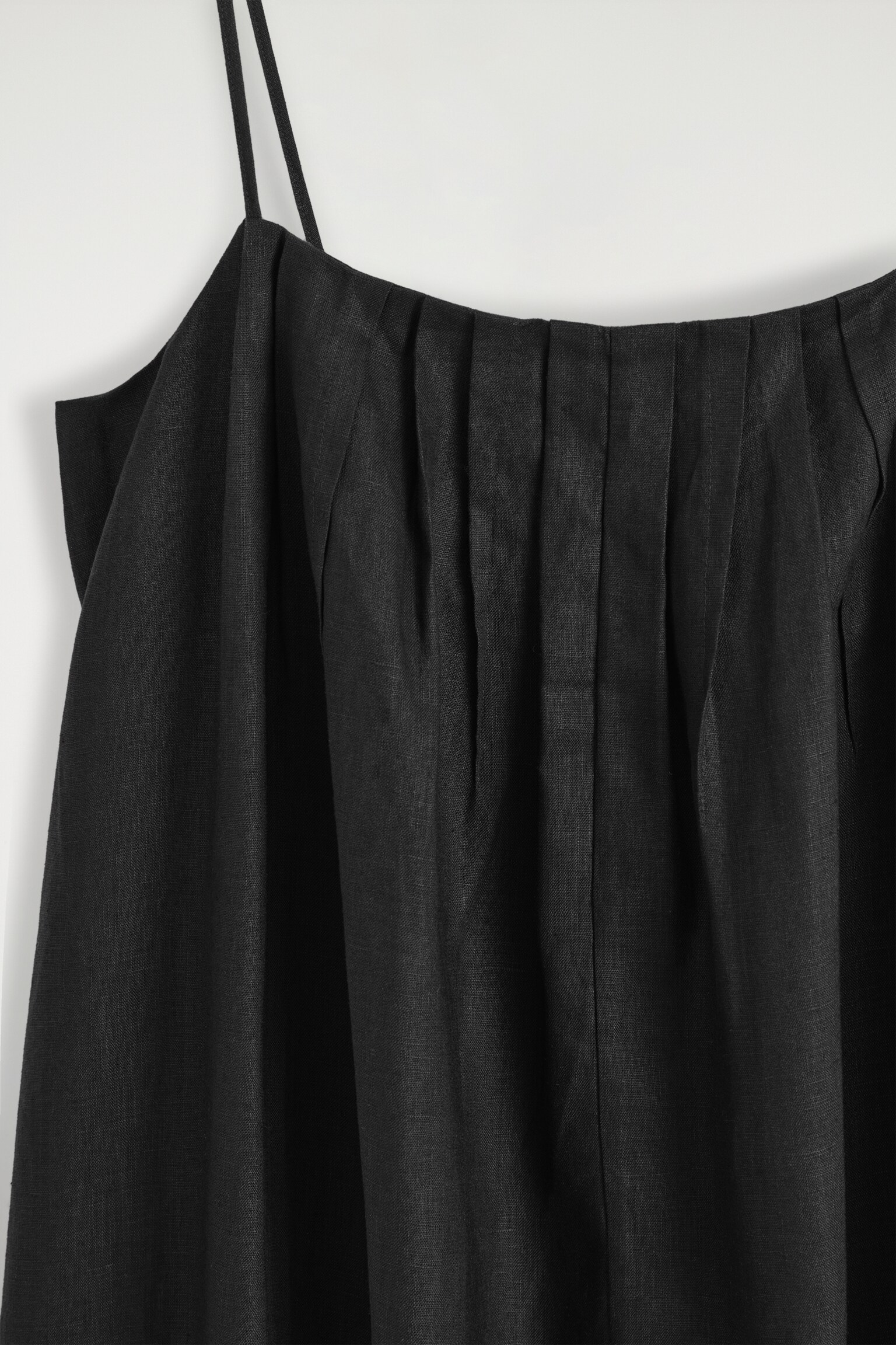 ABITO MAXI IN LINO PLISSÉ - NERO/ARANCIONE - 6