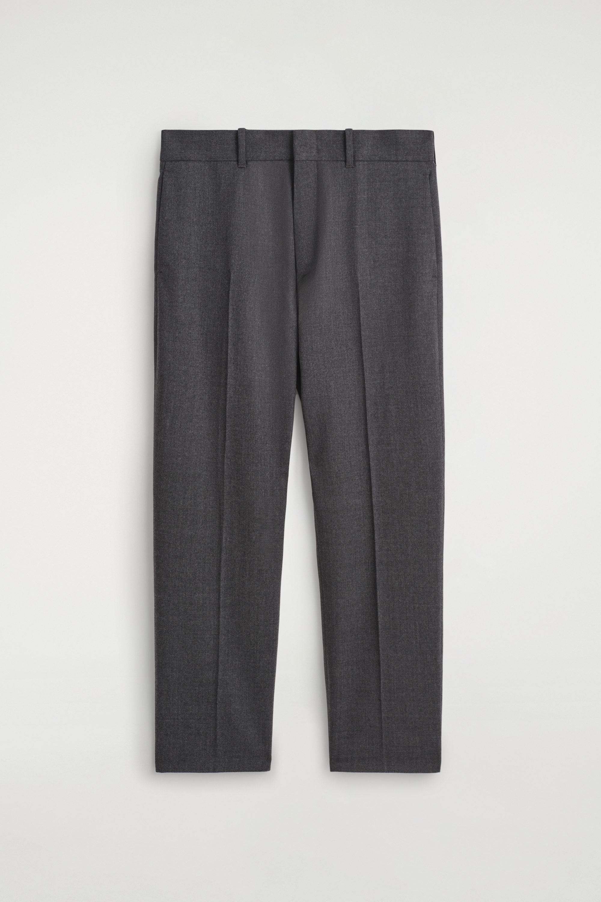 WOOL TAPERED PANTS - STONE MÉLANGE | COS