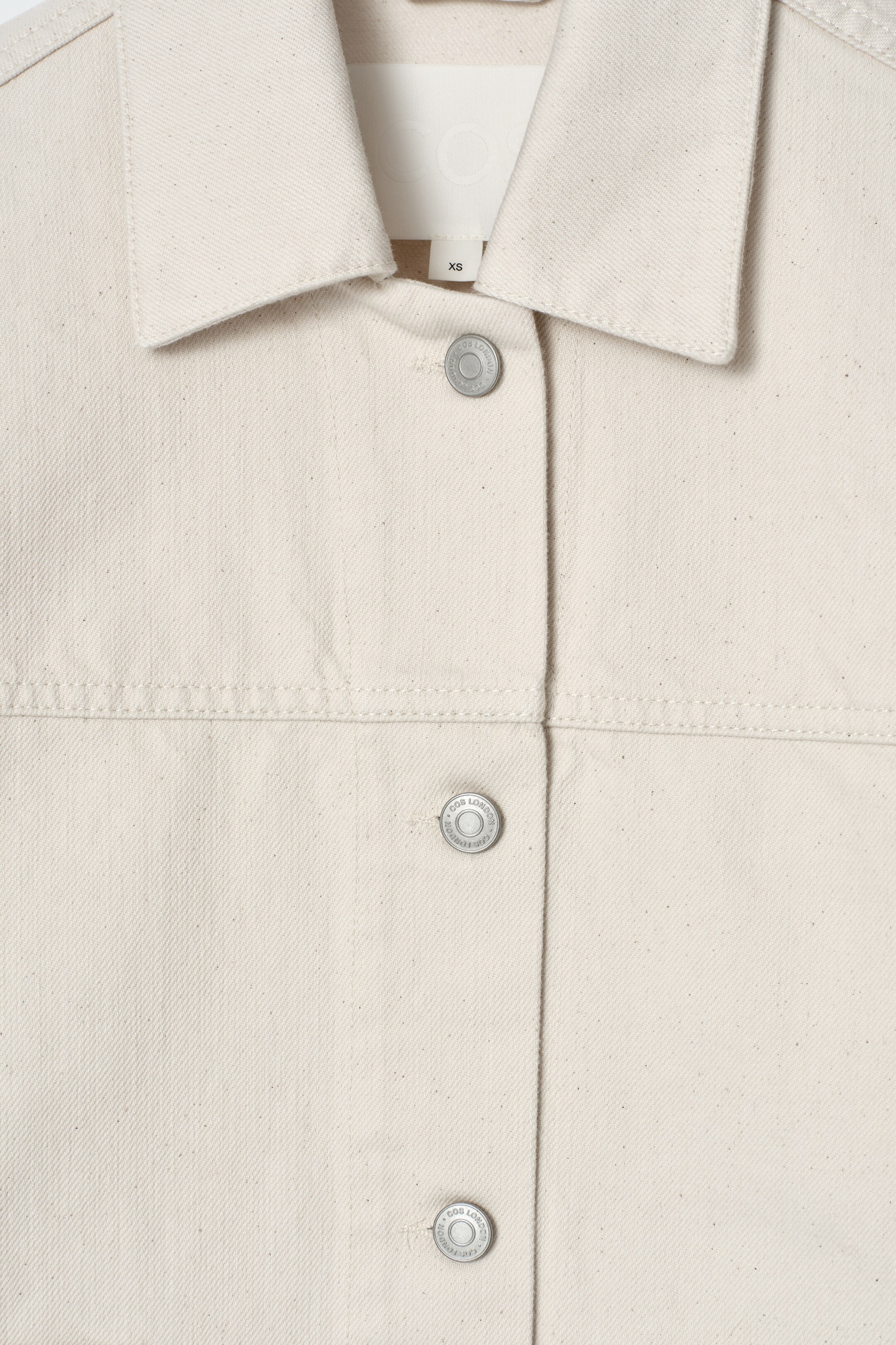 Ingrandisci l'immagine: BOXY DENIM JACKET - ECRU - DONNA | H&M CH 9