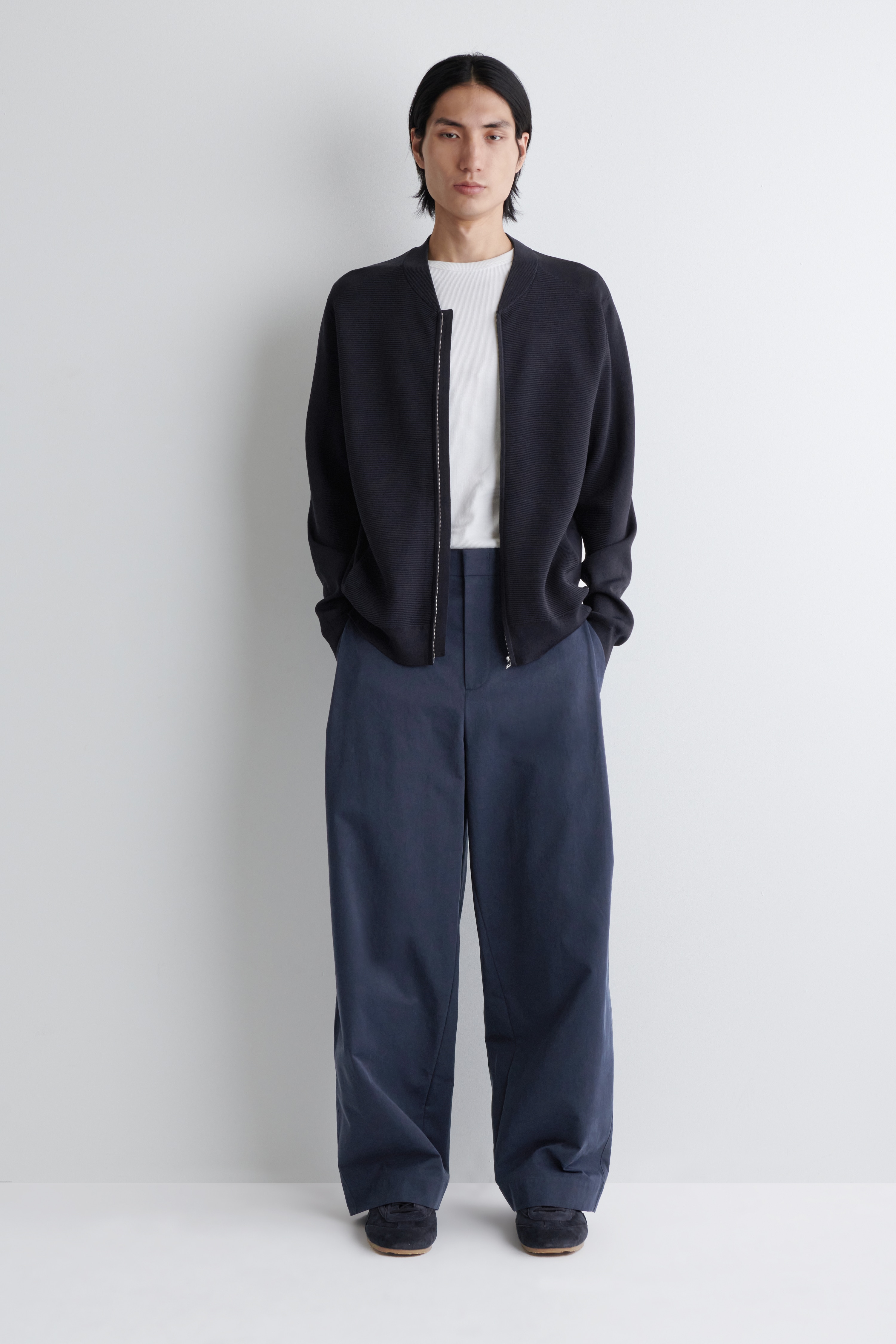 MINIMALISTICKÉ SEMIŠOVÉ TENISKY - ocelově modrá/KAPUCCINO/ŠEDÁ