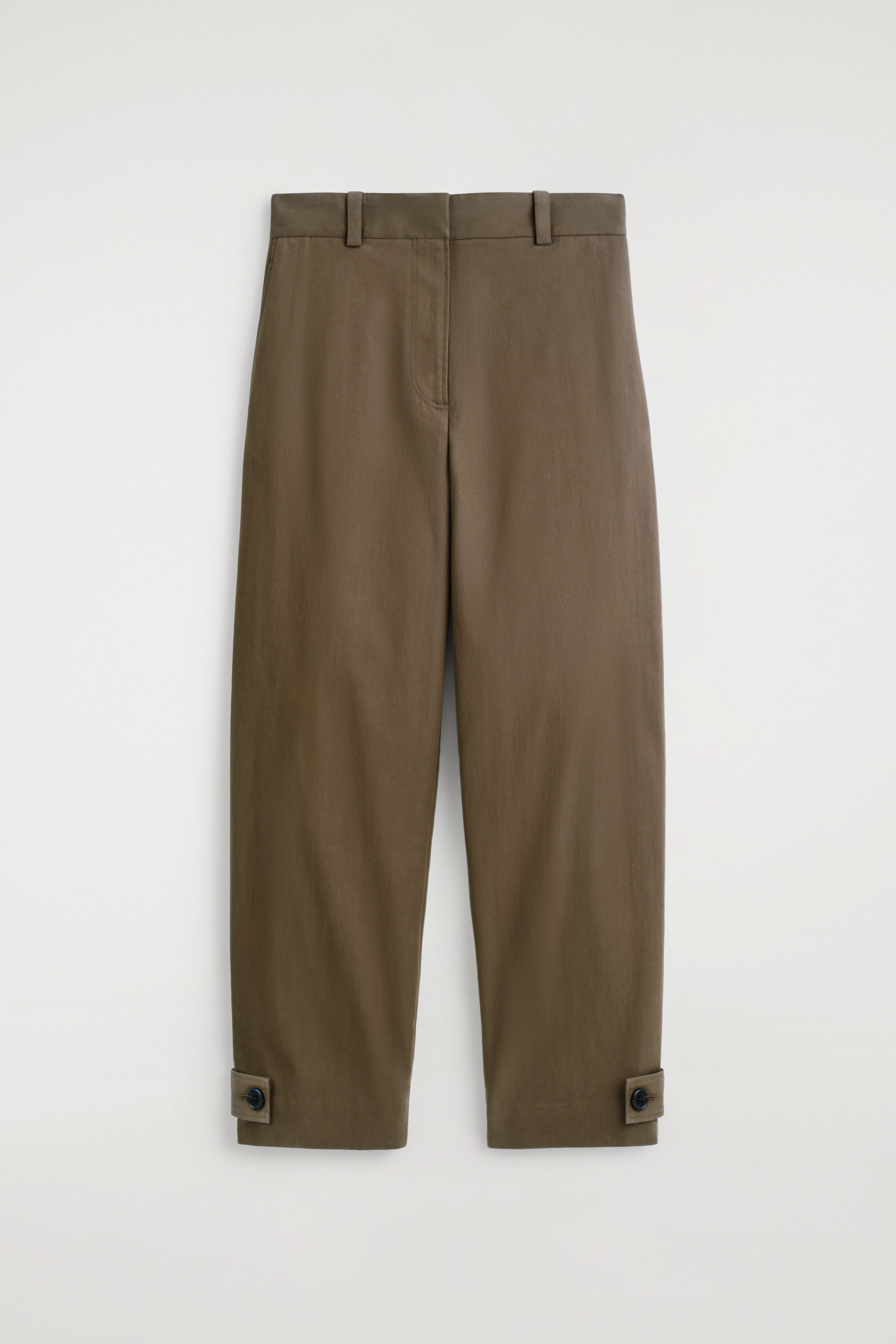 BARREL-LEG COTTON UTILITY PANTS - BROWN | COS US