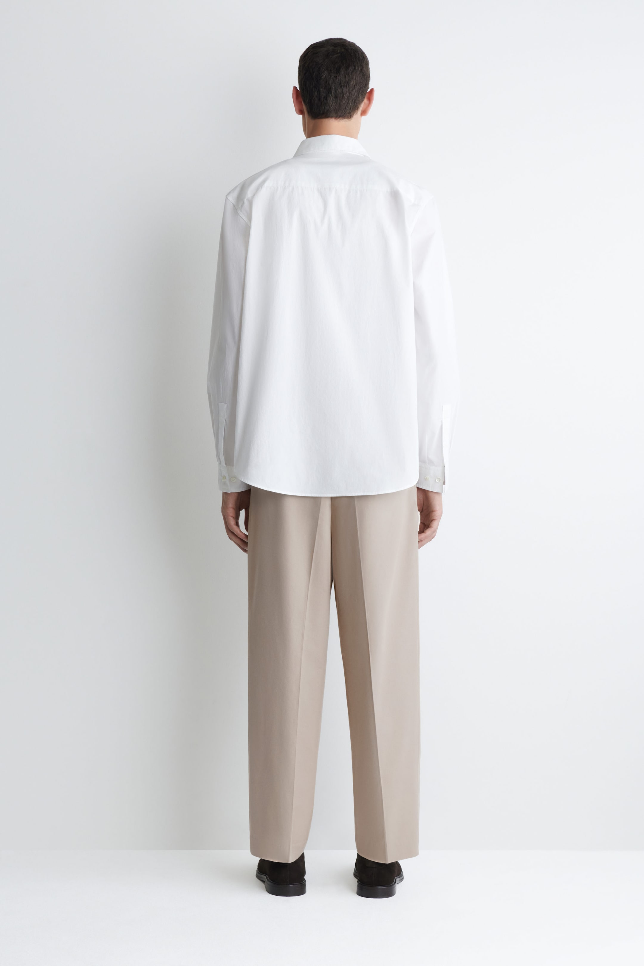 CAMICIA RILASSATA IN POPELINE DI COTONE PIMA