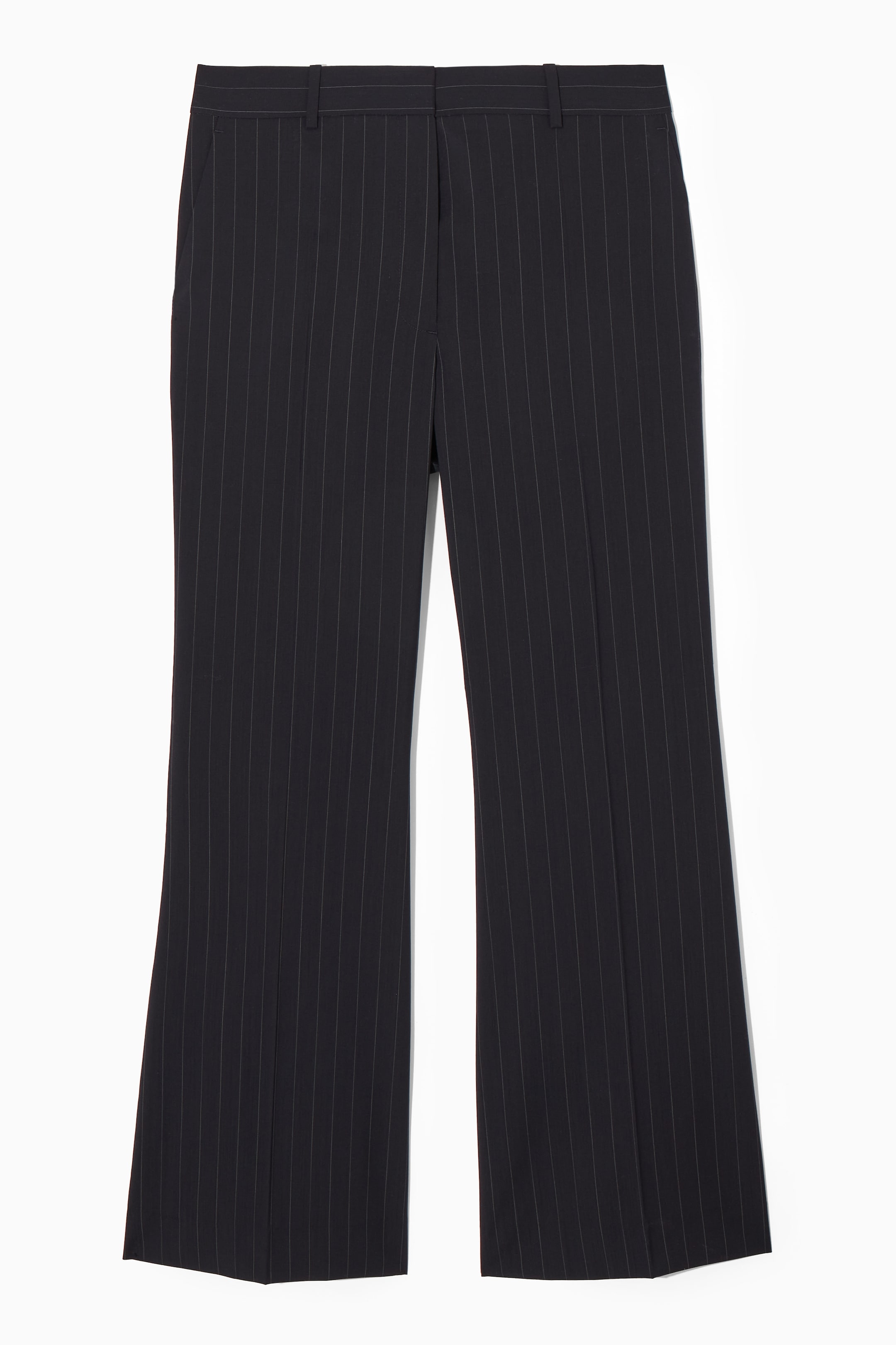 View larger image: REGULAR FLARED WOOL TROUSERS - NAVY - Ladies | H&M GB 1