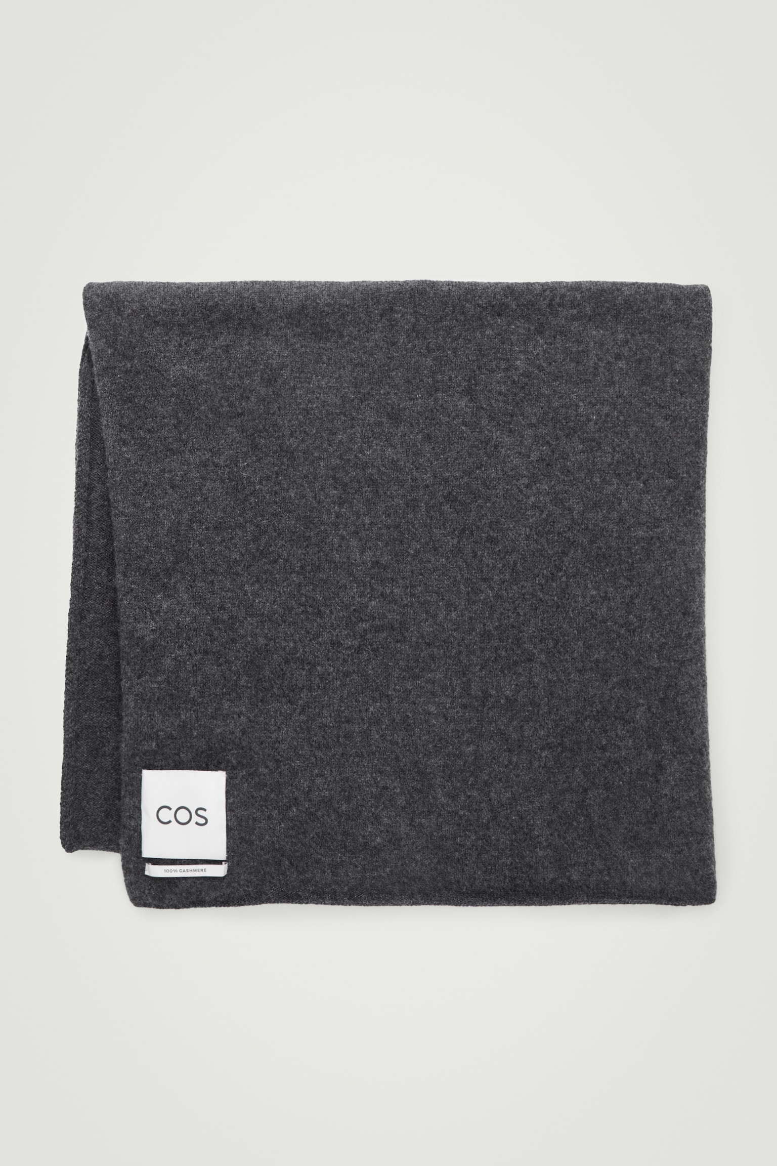 BUFANDA DE CASHMERE - GRIS OSCURO/NEGRO - 2