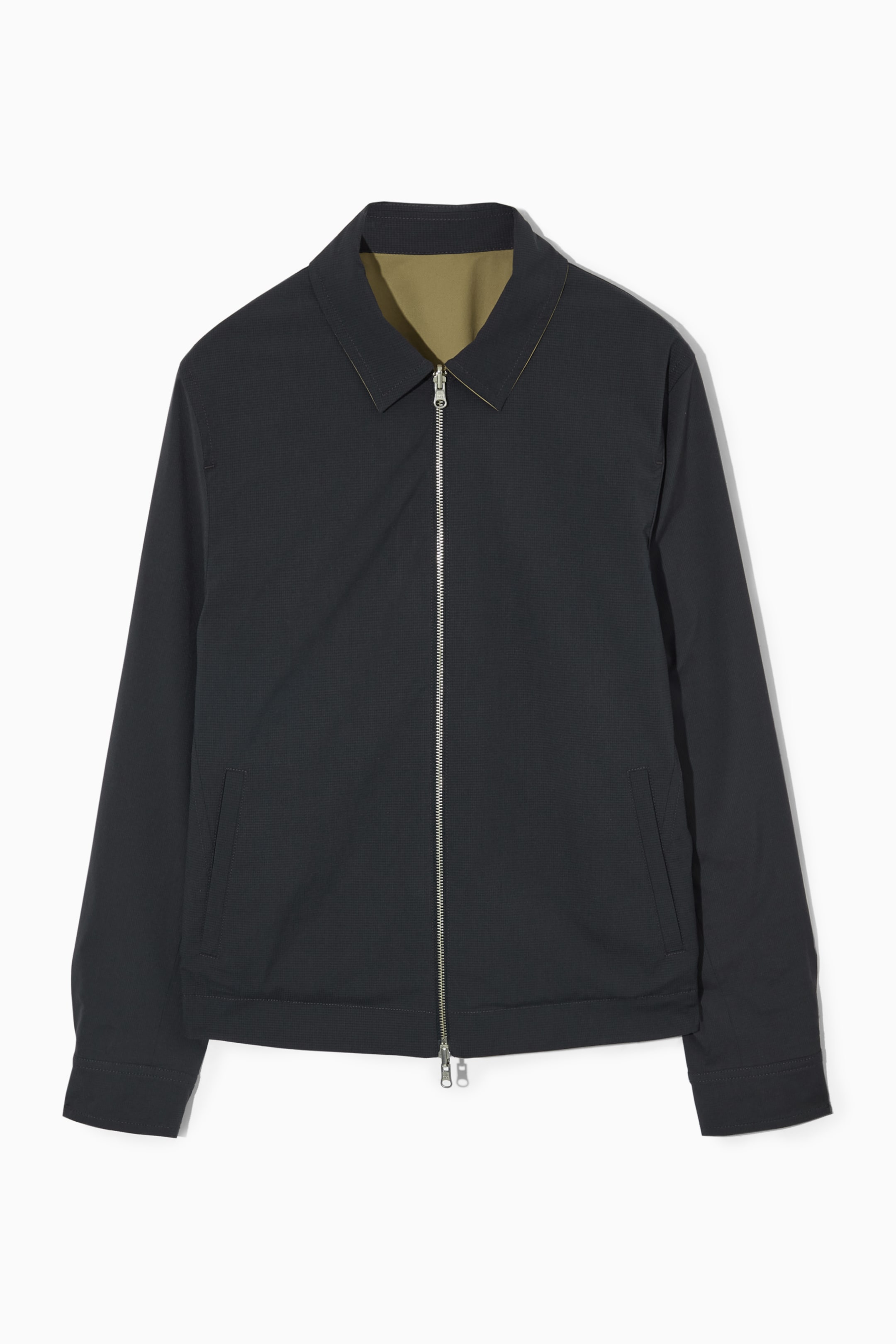 View larger image: REVERSIBLE HARRINGTON JACKET - NAVY / CAMEL - Men | H&M GB 1