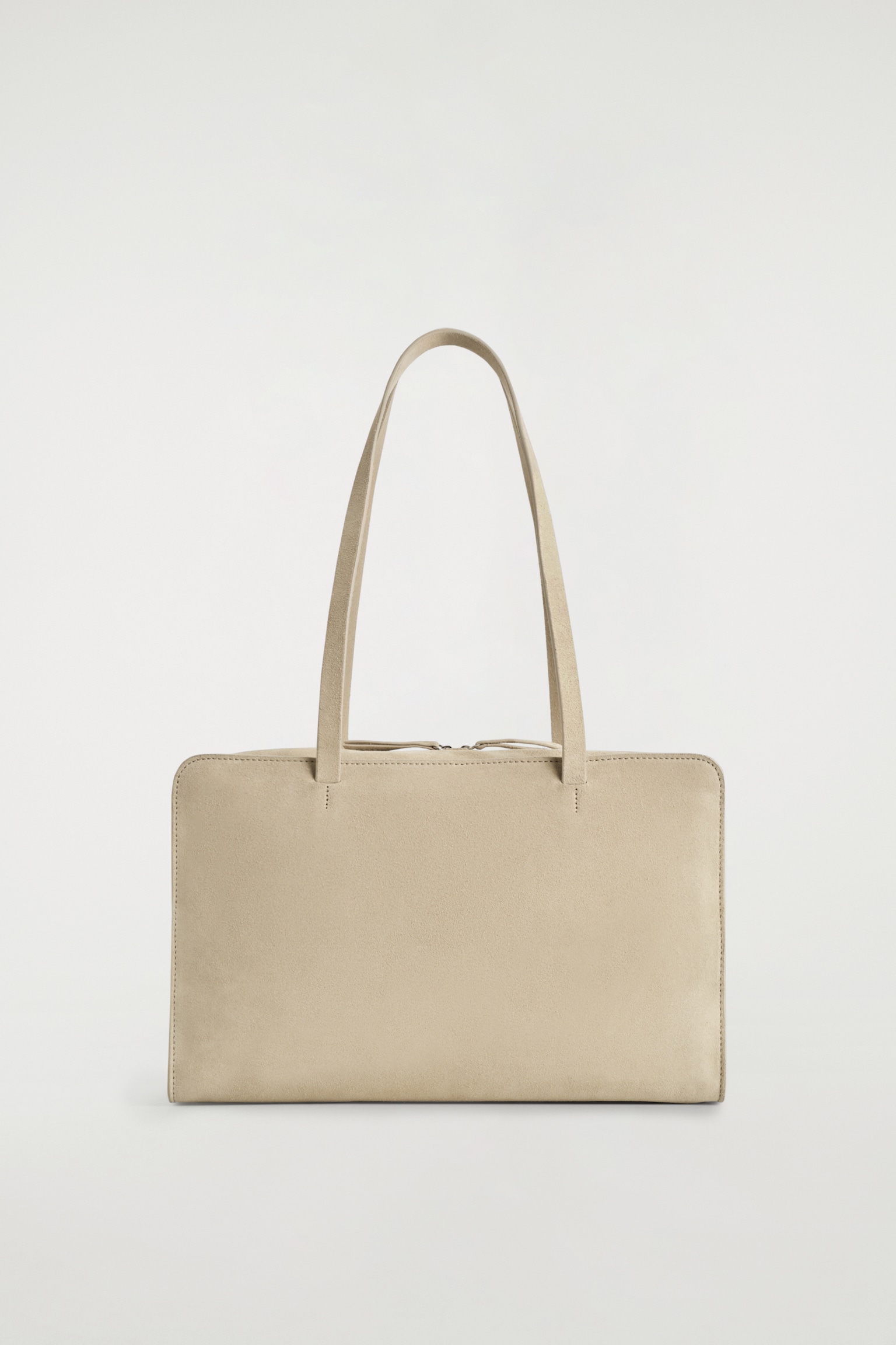 BORSA BOWLING MARAIS IN PELLE SCAMOSCIATA - CAPPUCCINO/NERO - 2
