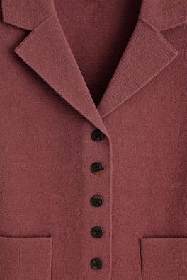 BOUCLÉ-KNIT WAISTCOAT — RUST 6