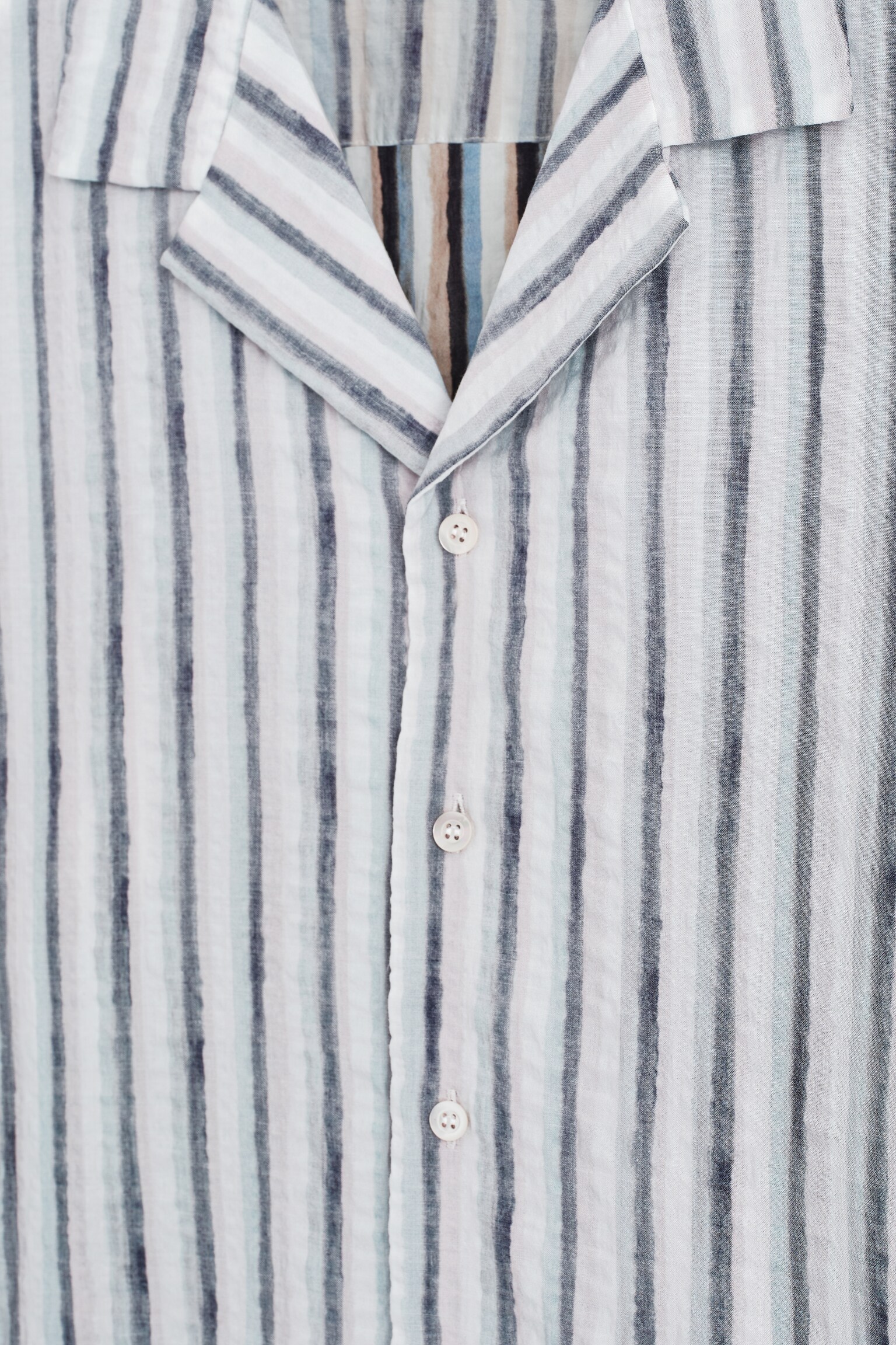 STRIPED RESORT SHIRT - BRAUN/GESTREIFT - 7