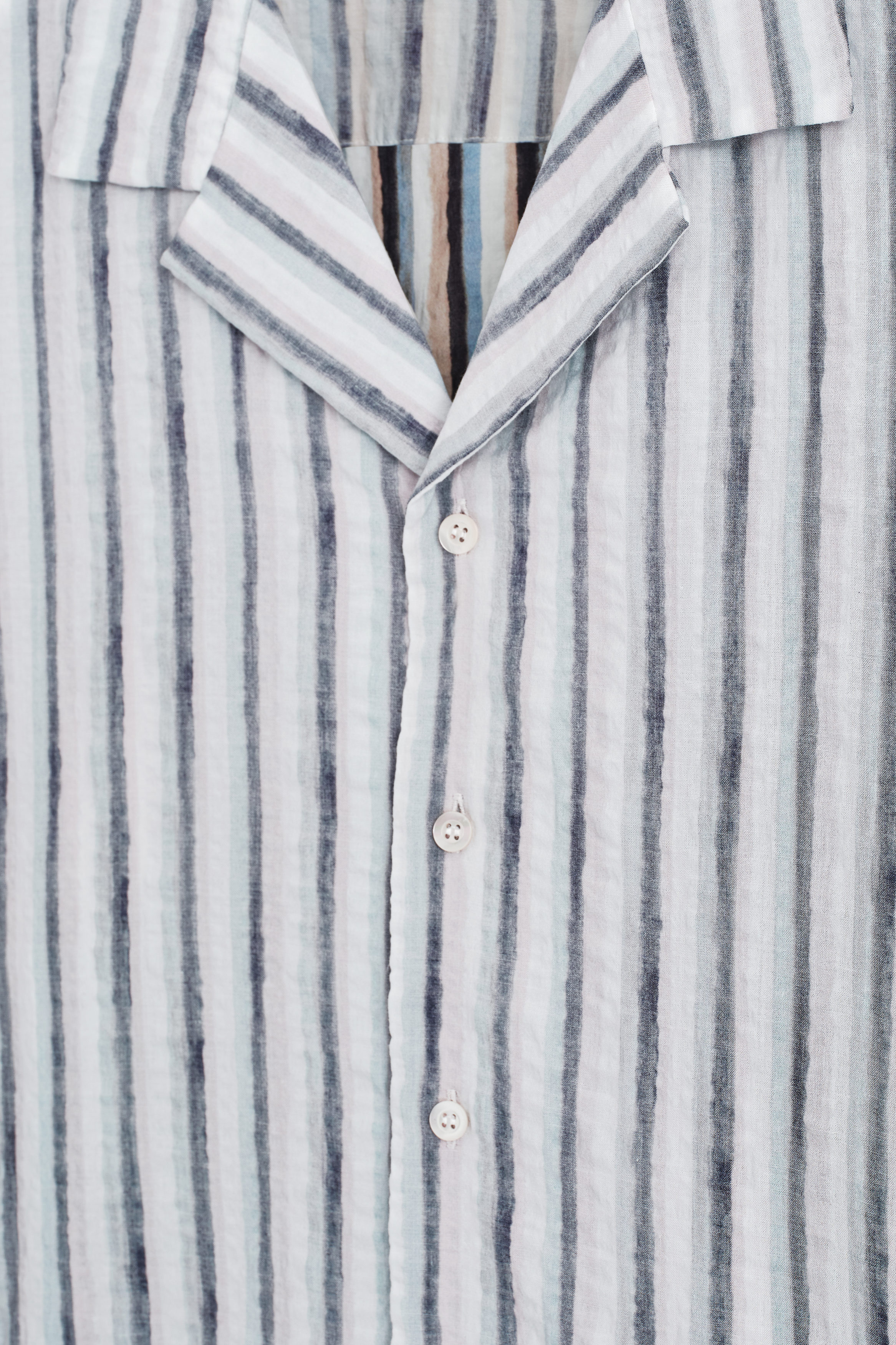 STRIPED RESORT SHIRT - BROWN / STRIPED | COS