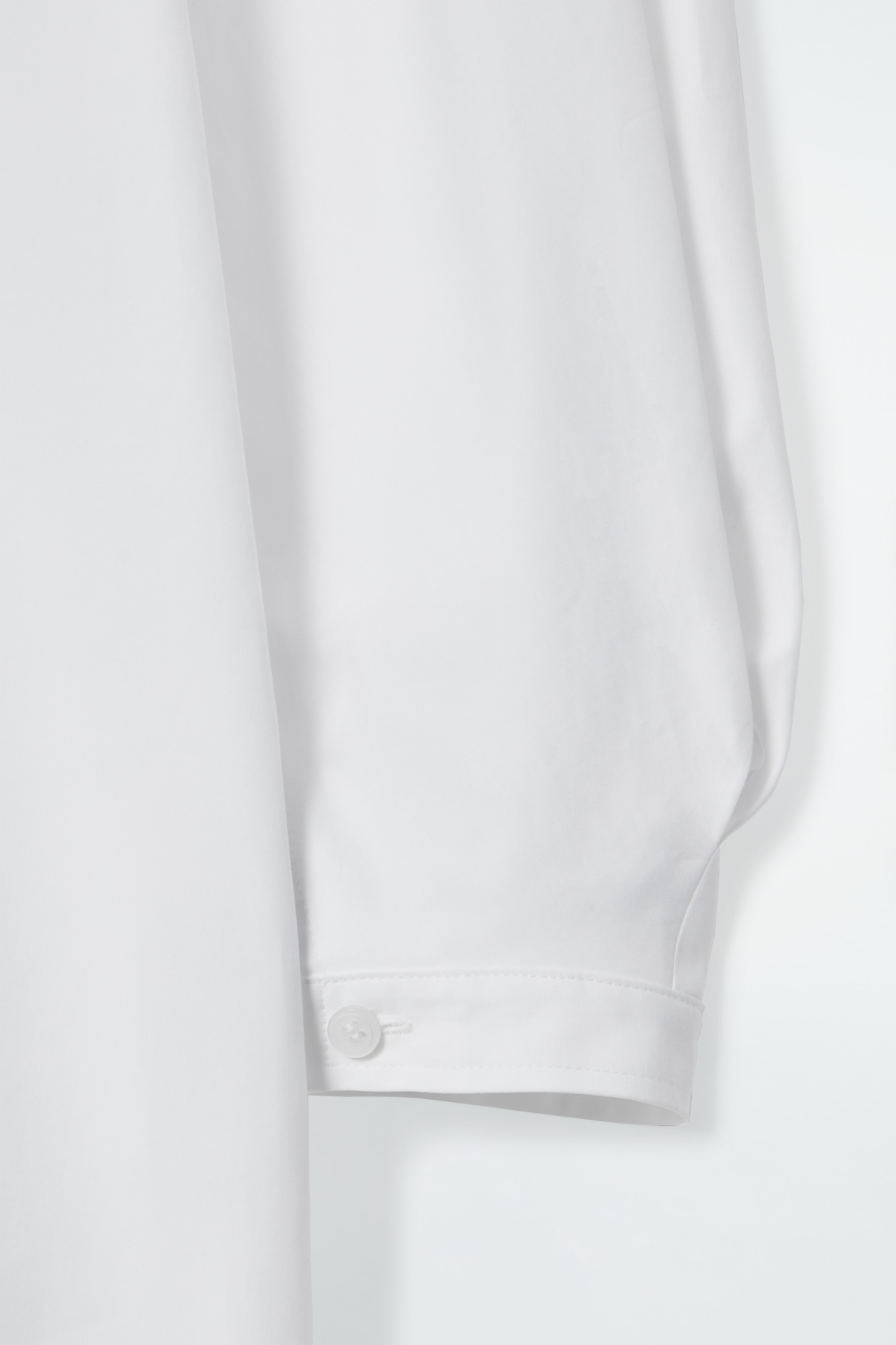 View larger image: GRANDAD-COLLAR MIDI SHIRT DRESS - WHITE - Ladies | H&M GB 2