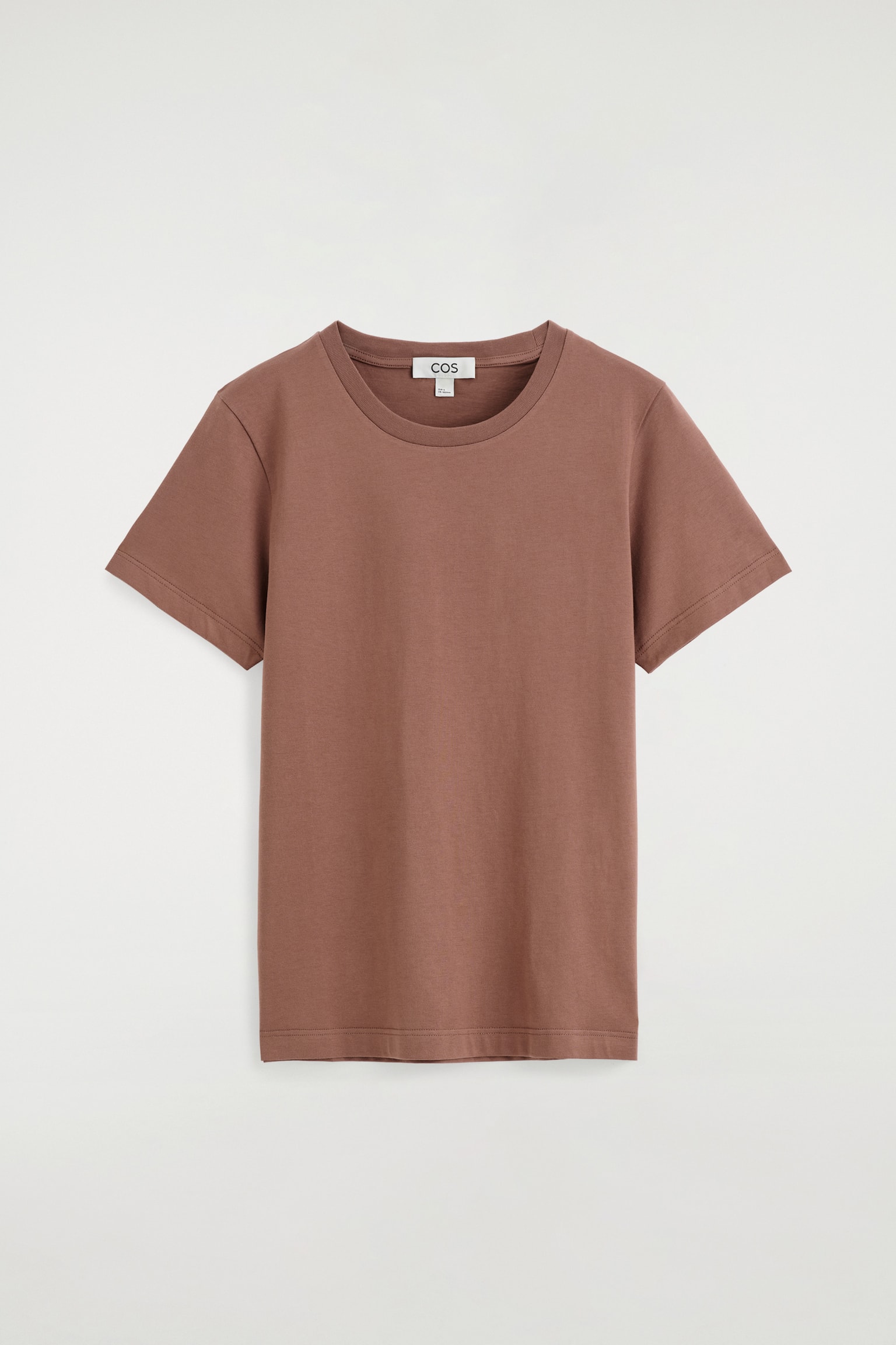 BAUMWOLL-T-SHIRT MIT RUNDHALSAUSSCHNITT-BRAUN - 2