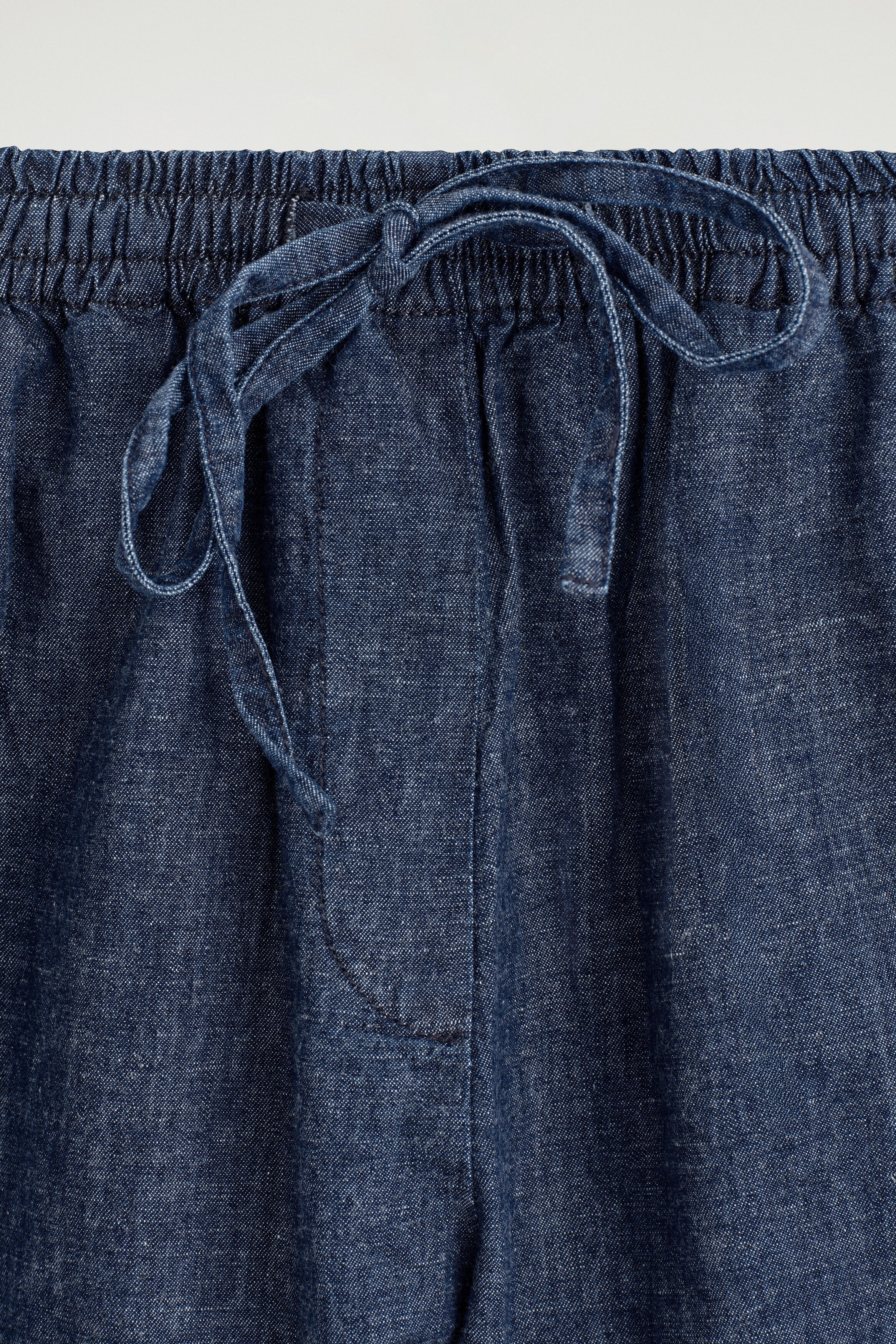 DRAWSTRING DENIM SHORTS - thumbnail 6