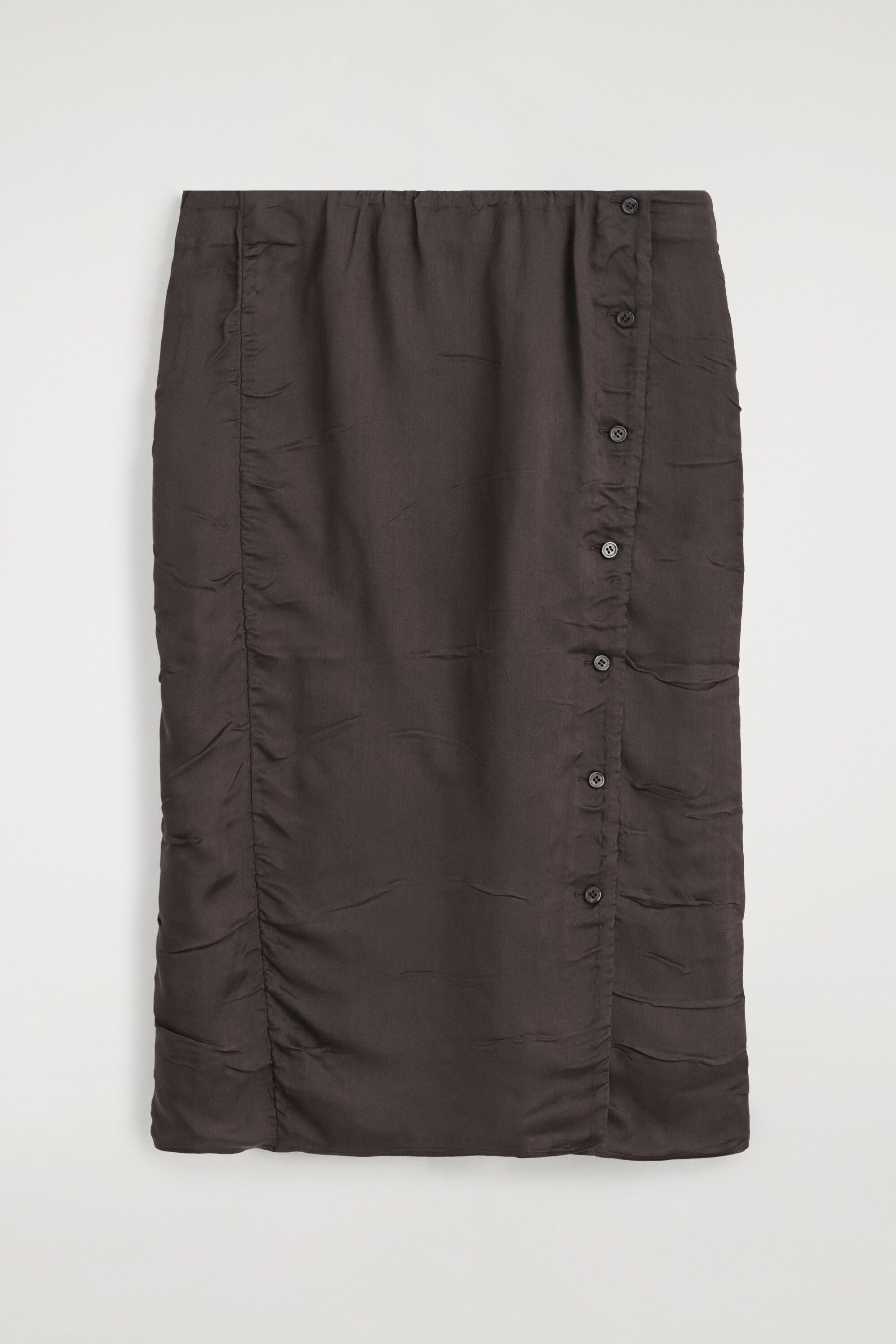 GATHERED CRINKLED MIDI SKIRT - thumbnail 6