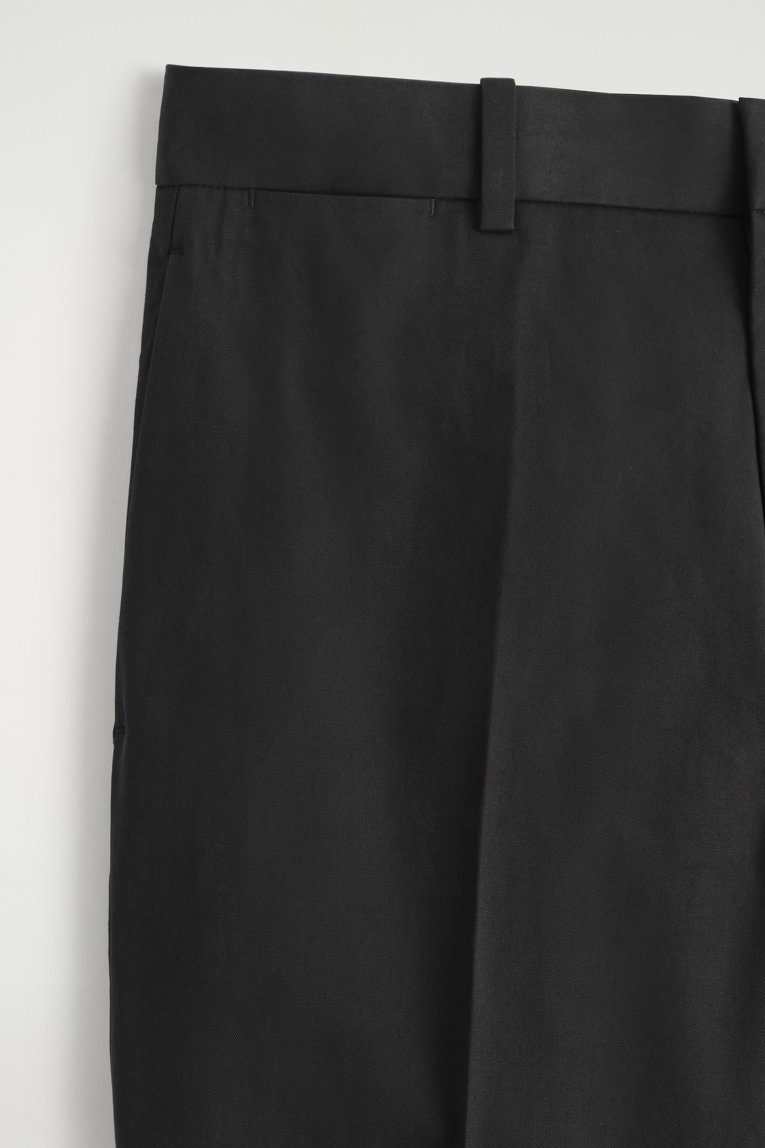 COTTON STRAIGHT-LEG CHINOS - BLACK/BEIGE - 4