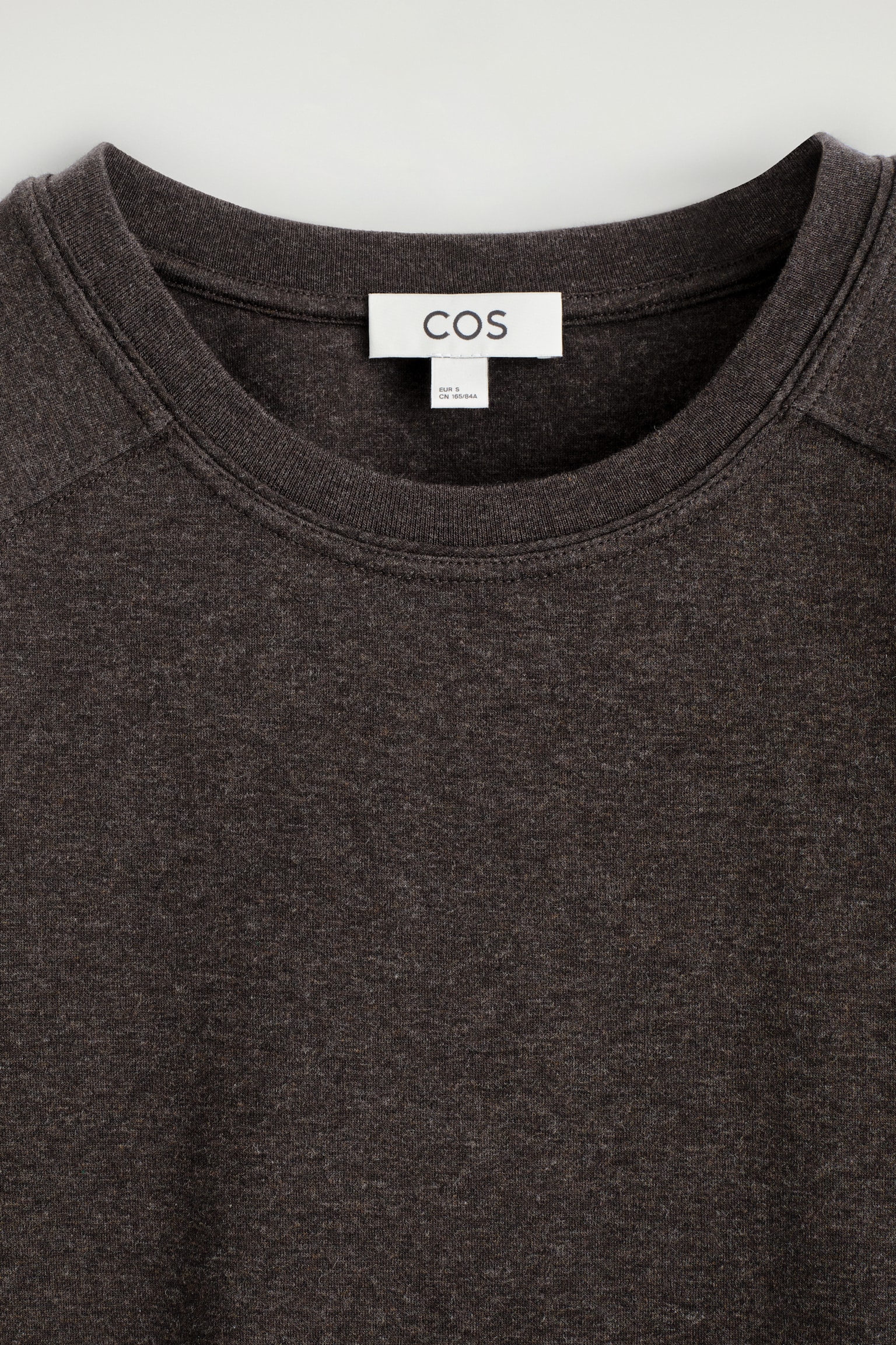 BLUZĂ CU MÂNECĂ LUNGĂ DIN BUMBAC - MARO ÎNCHIS/GRI MÉLANGE - 5