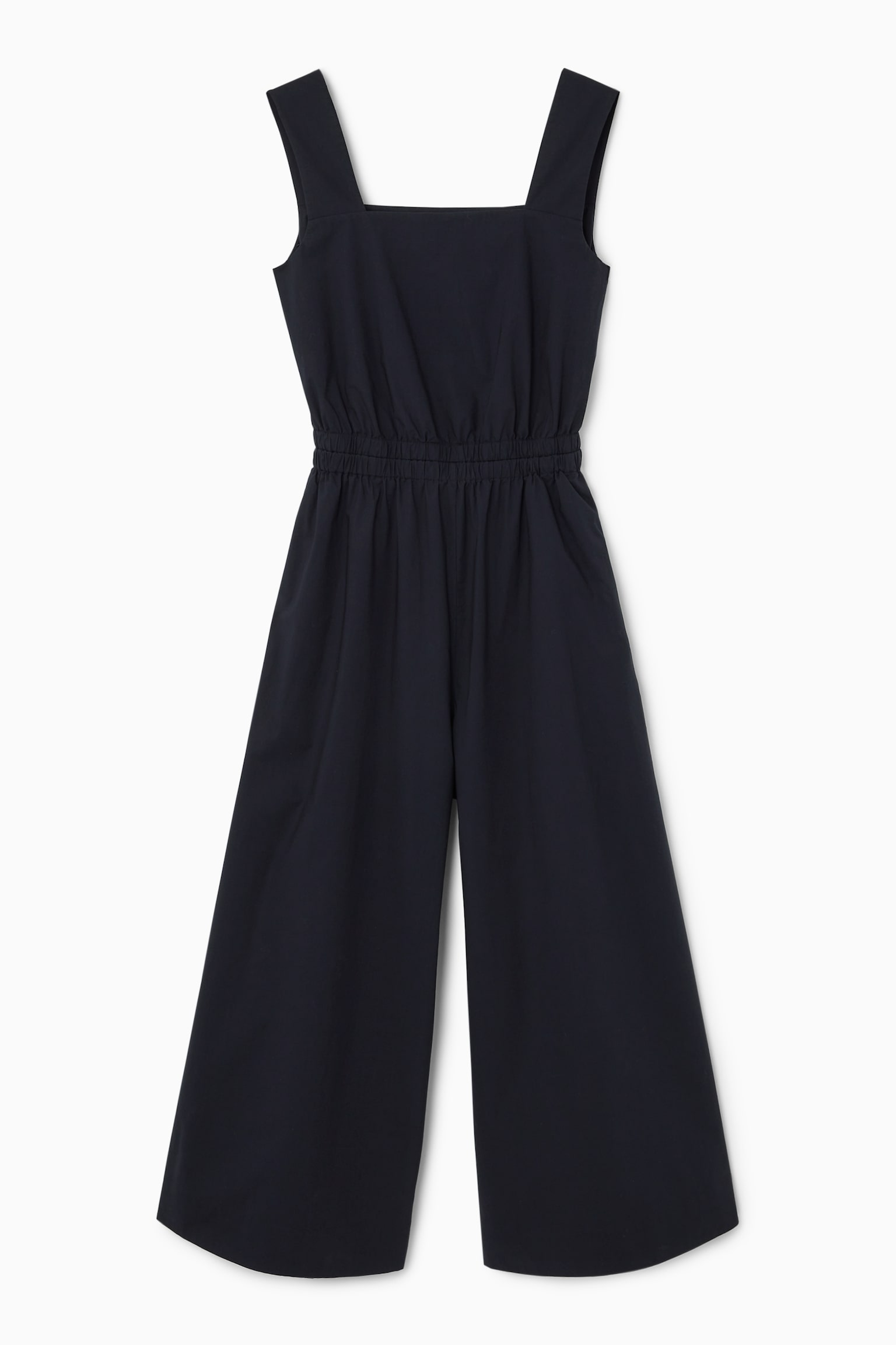 TUTA CON ARRICCIATURA E APERTURA SULLA SCHIENA - BLU NAVY/ARANCIONE
