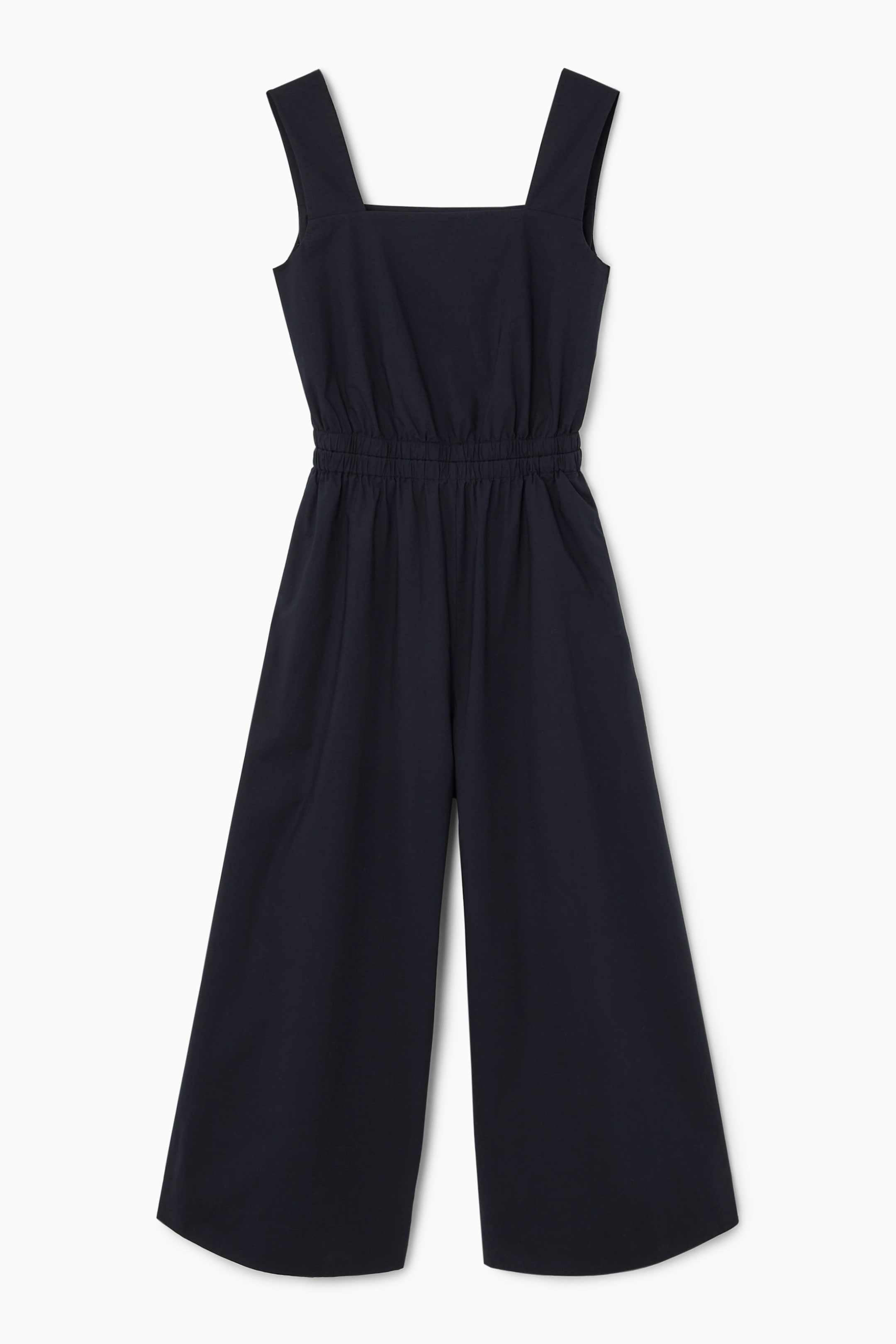 GATHERED OPEN-BACK JUMPSUIT