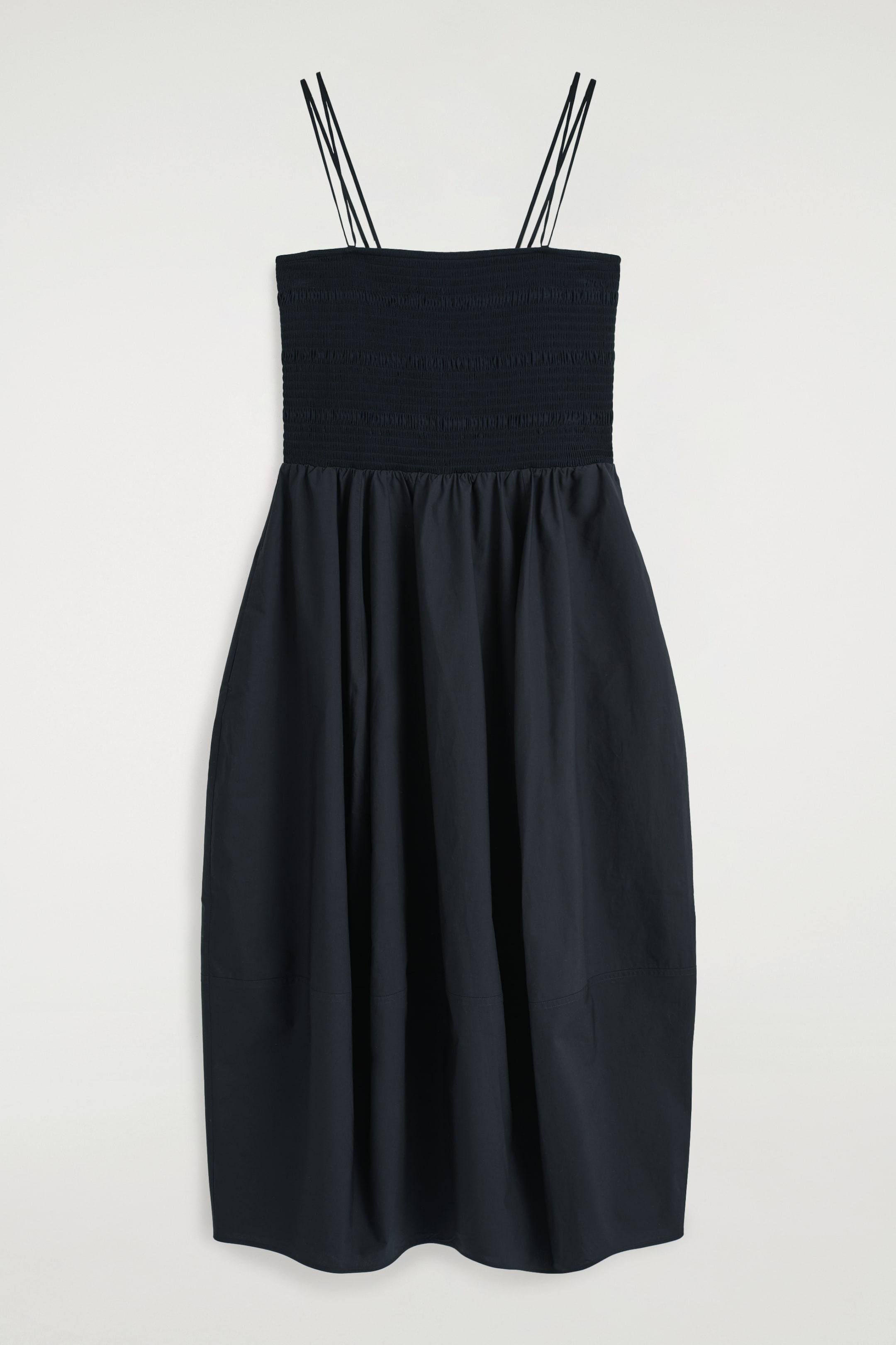 Se større billede: SMOCKSYET MIDIKJOLE - MARINEBLÅ - DAME | H&M DK 5