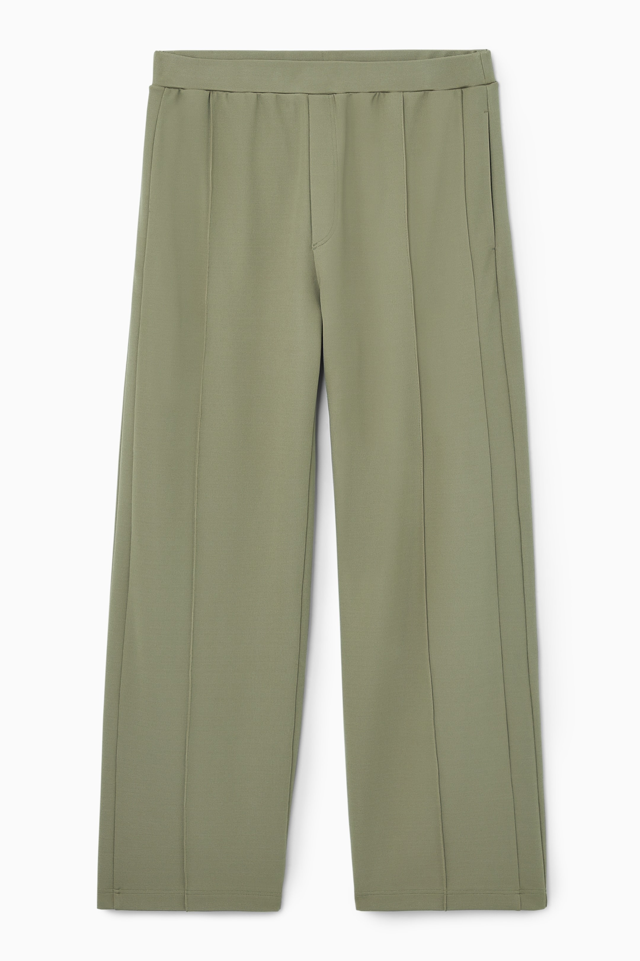 View larger image: PINTUCKED STRAIGHT-LEG TROUSERS - GREEN - Ladies | H&M GB 1