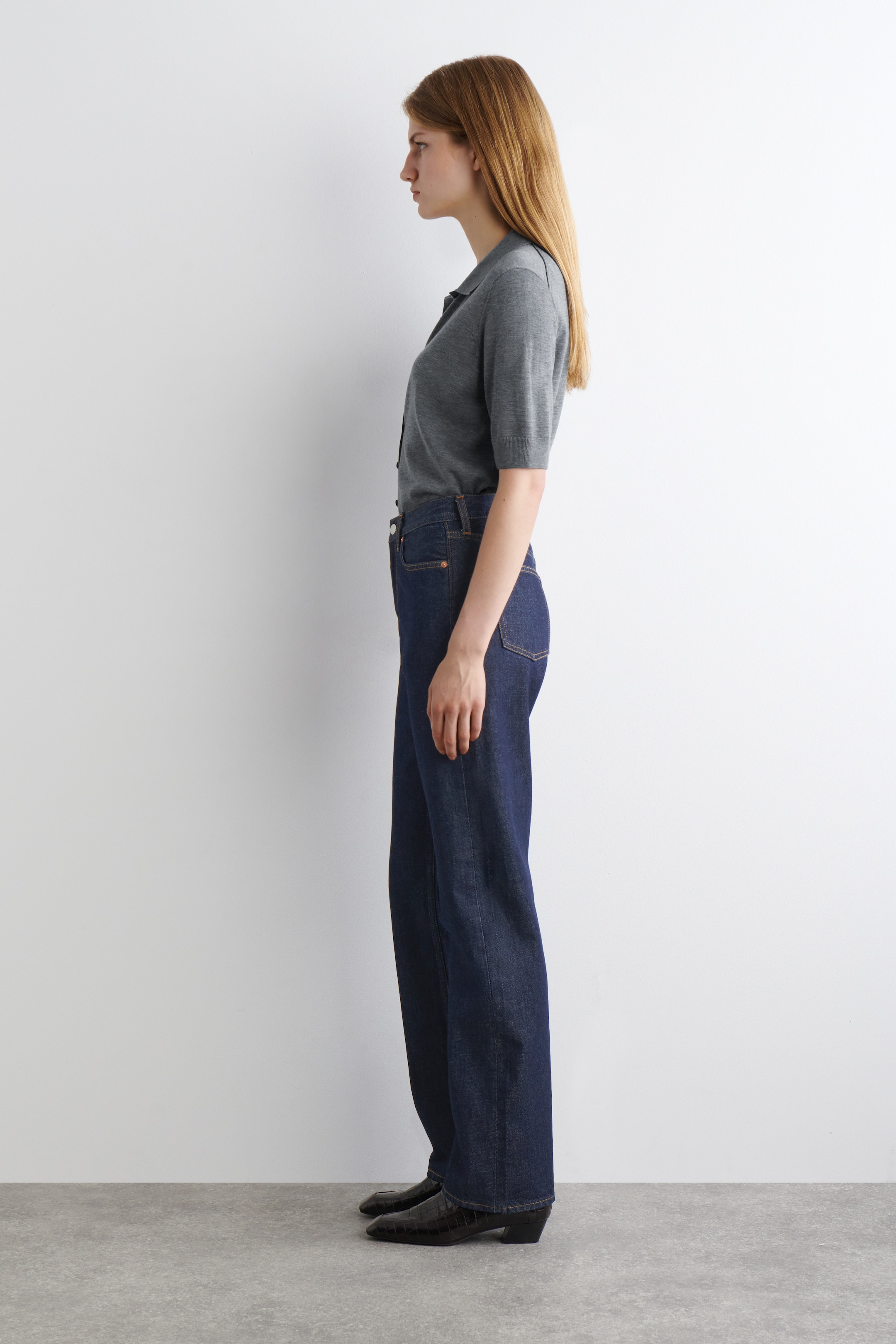 Grösseres Bild ansehen: REPRISE JEANS MIT GERADEM BEIN - DUNKlES INDIGOBLAU - DAMEN | H&M CH 3